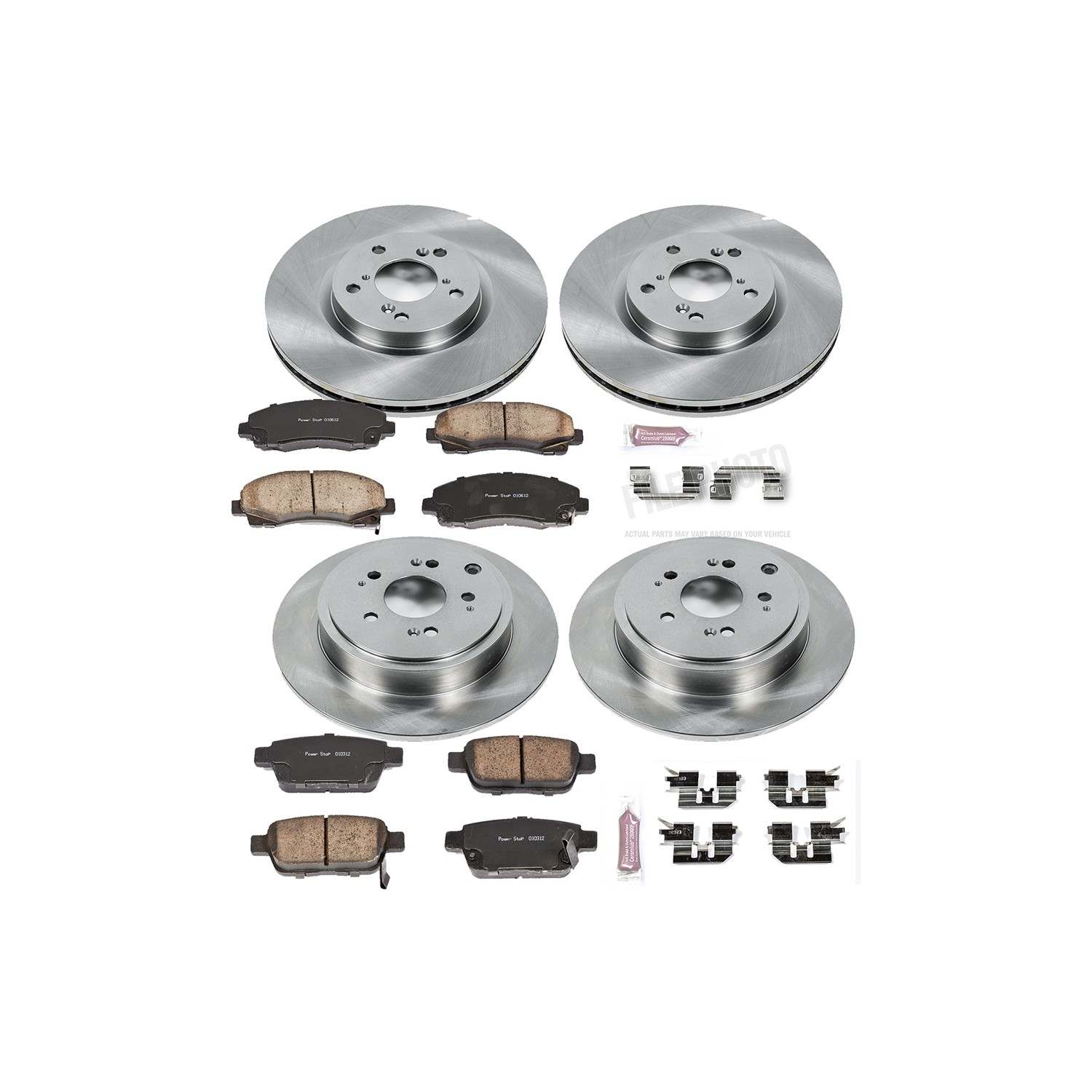 Power Stop 06-11 Honda Ridgeline Front & Rear Autospecialty Brake Kit