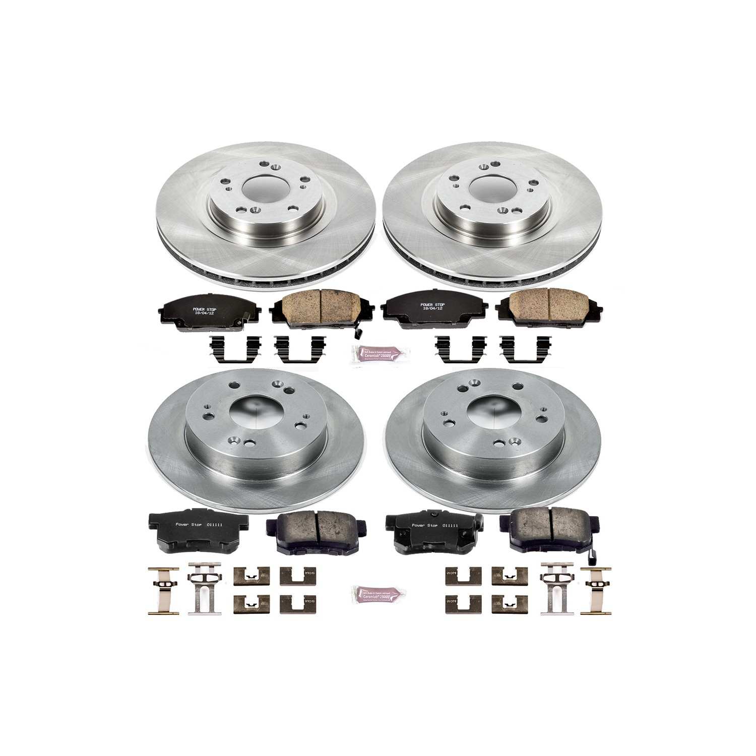 Power Stop 06-11 Honda Civic Front & Rear Autospecialty Brake Kit