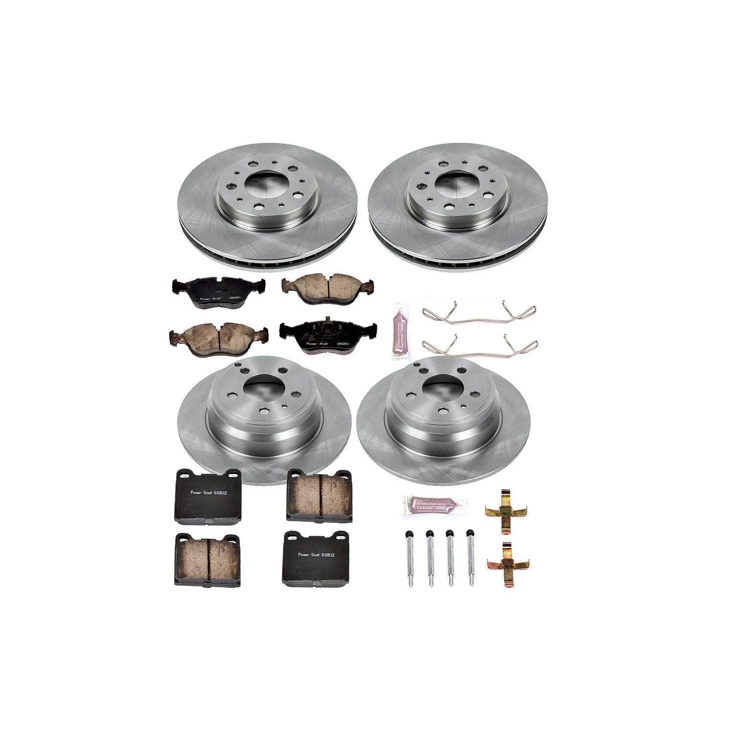 Power Stop 94-97 Volvo 850 Front & Rear Autospecialty Brake Kit