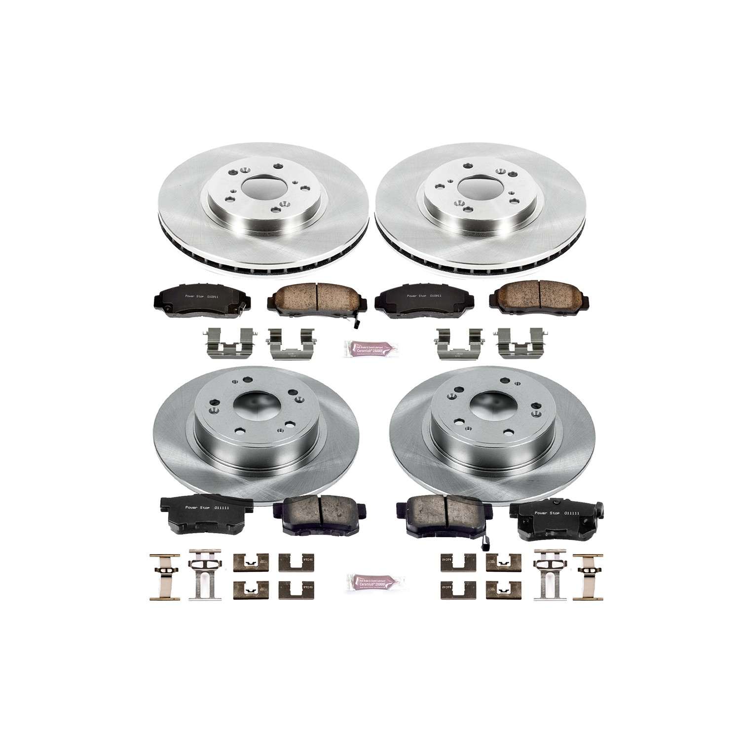 Power Stop 06-07 Honda Accord Front & Rear Autospecialty Brake Kit
