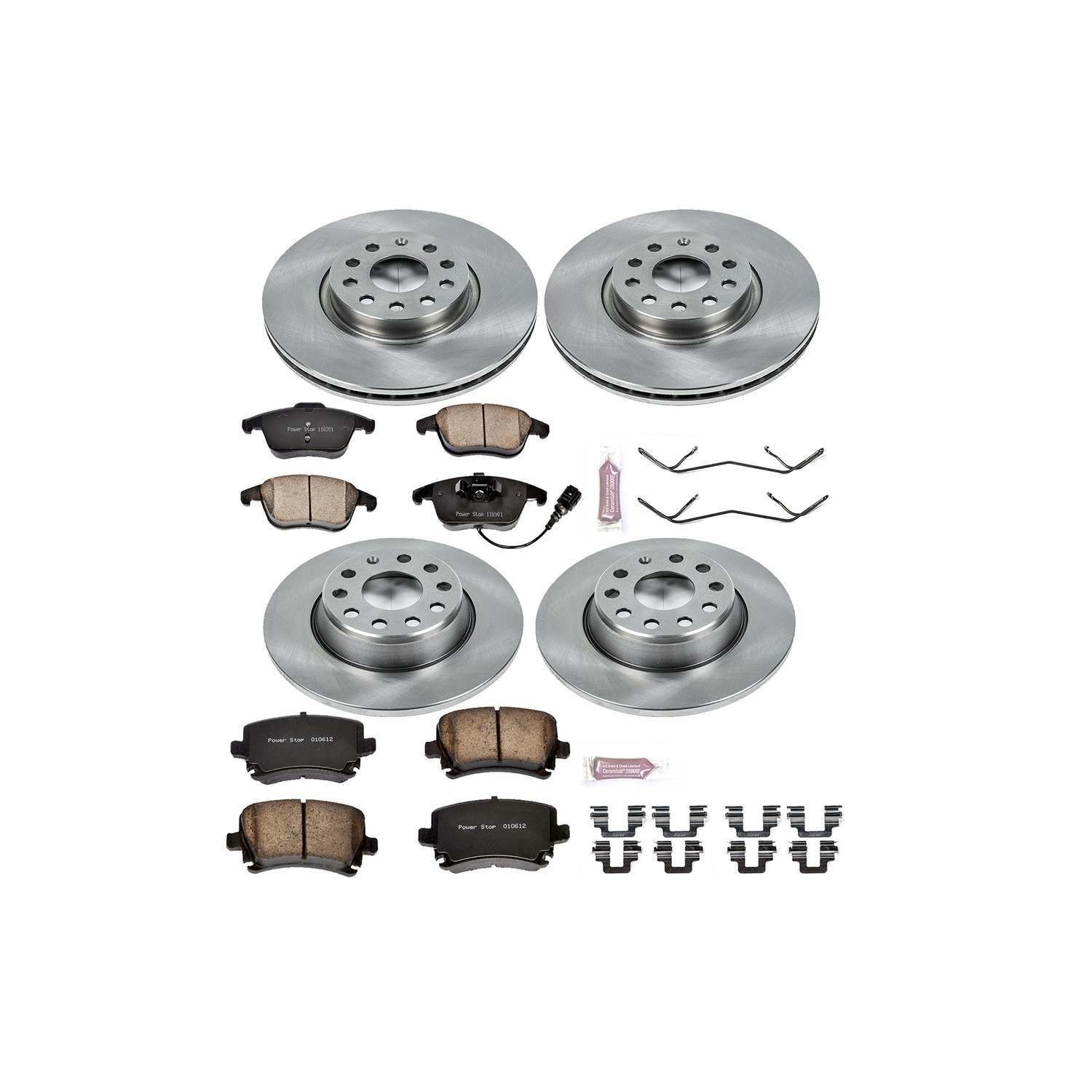 Power Stop 09-10 Volkswagen Tiguan Front & Rear Autospecialty Brake Kit