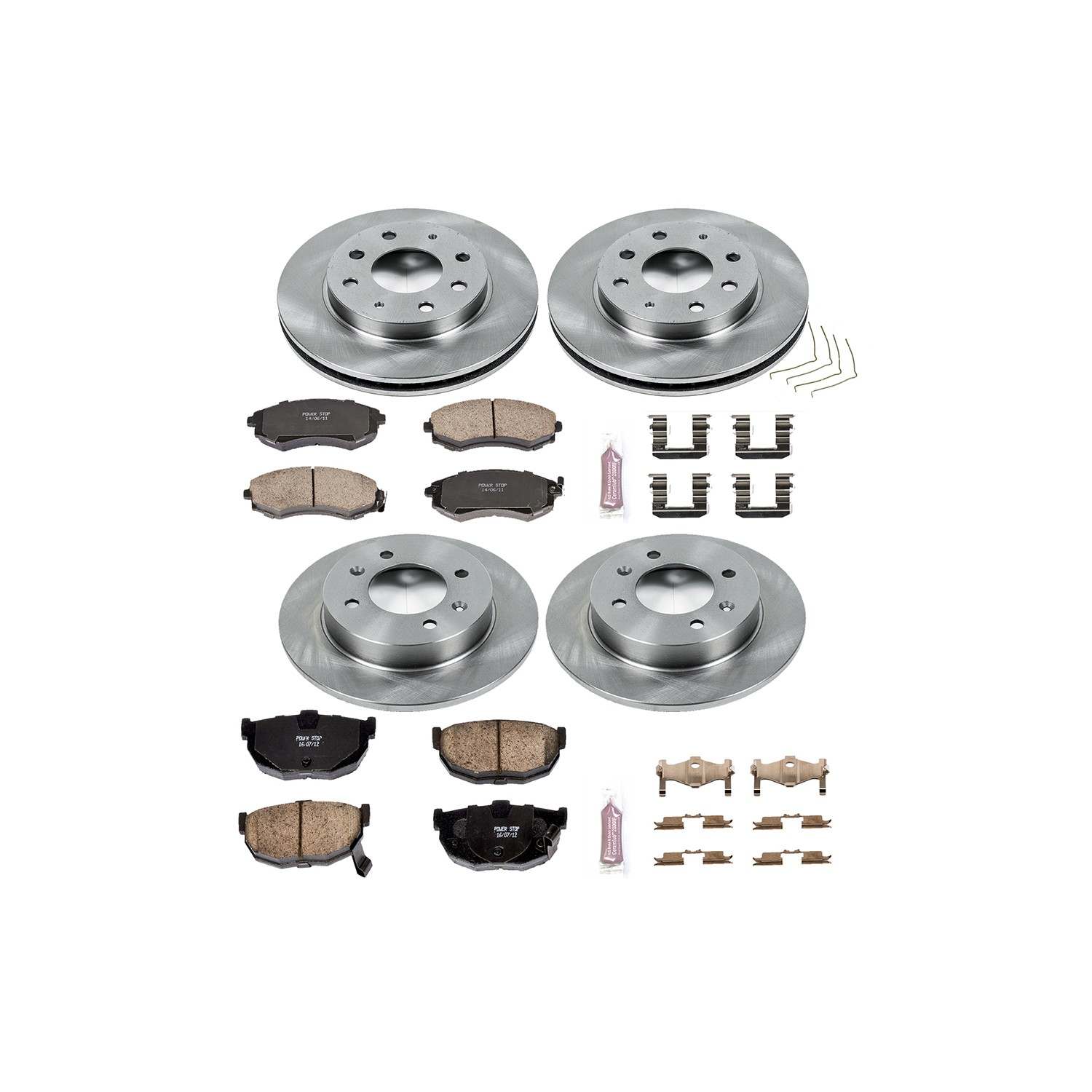 Power Stop 98-01 Hyundai Elantra Front & Rear Autospecialty Brake Kit
