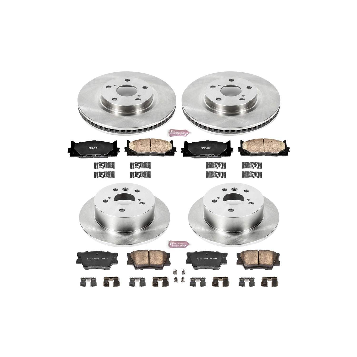 Power Stop 07-12 Lexus ES350 Front & Rear Autospecialty Brake Kit