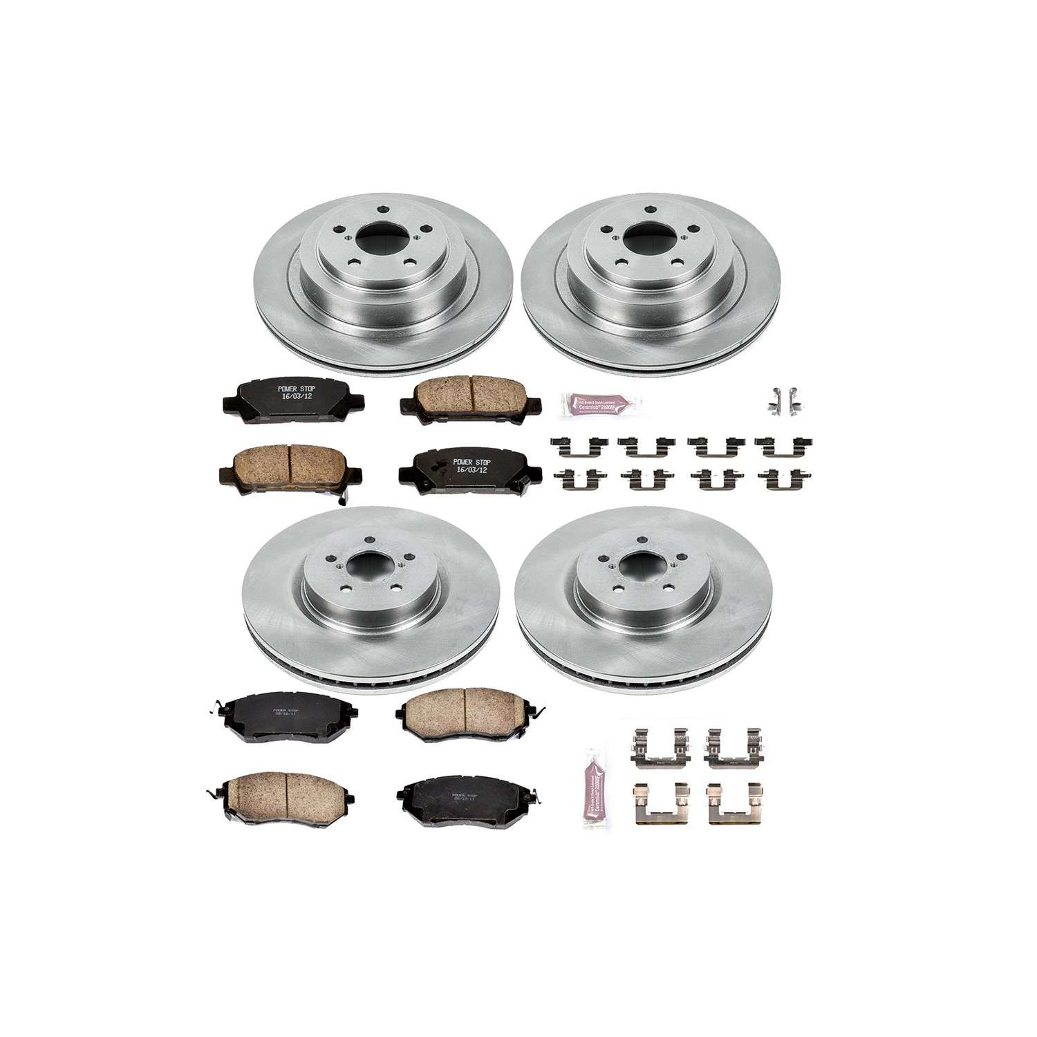 Power Stop 05-09 Subaru Legacy Front & Rear Autospecialty Brake Kit