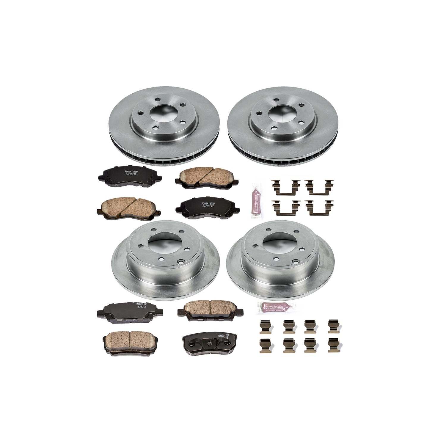 Power Stop 08-17 Mitsubishi Lancer Front & Rear Autospecialty Brake Kit
