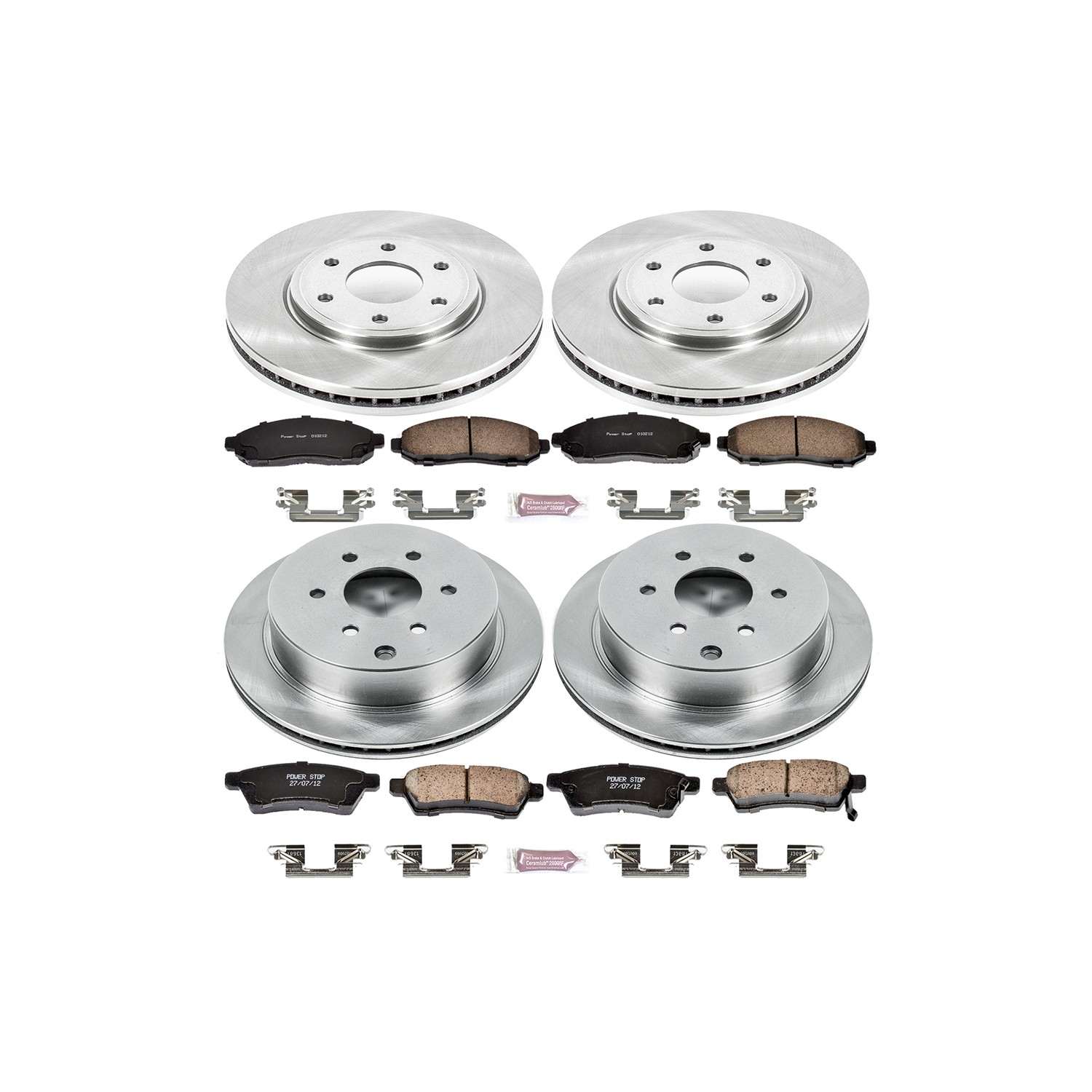 Power Stop 05-18 Nissan Frontier Front & Rear Autospecialty Brake Kit