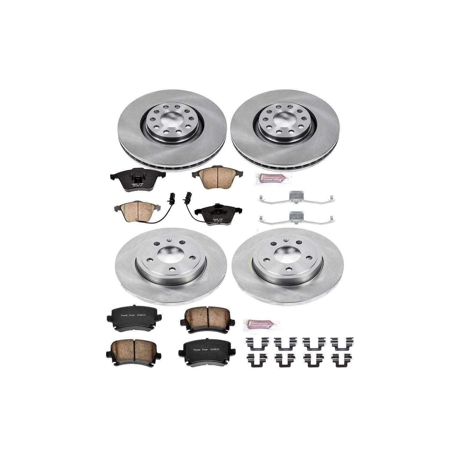 Power Stop 05-09 Audi A4 Front & Rear Autospecialty Brake Kit