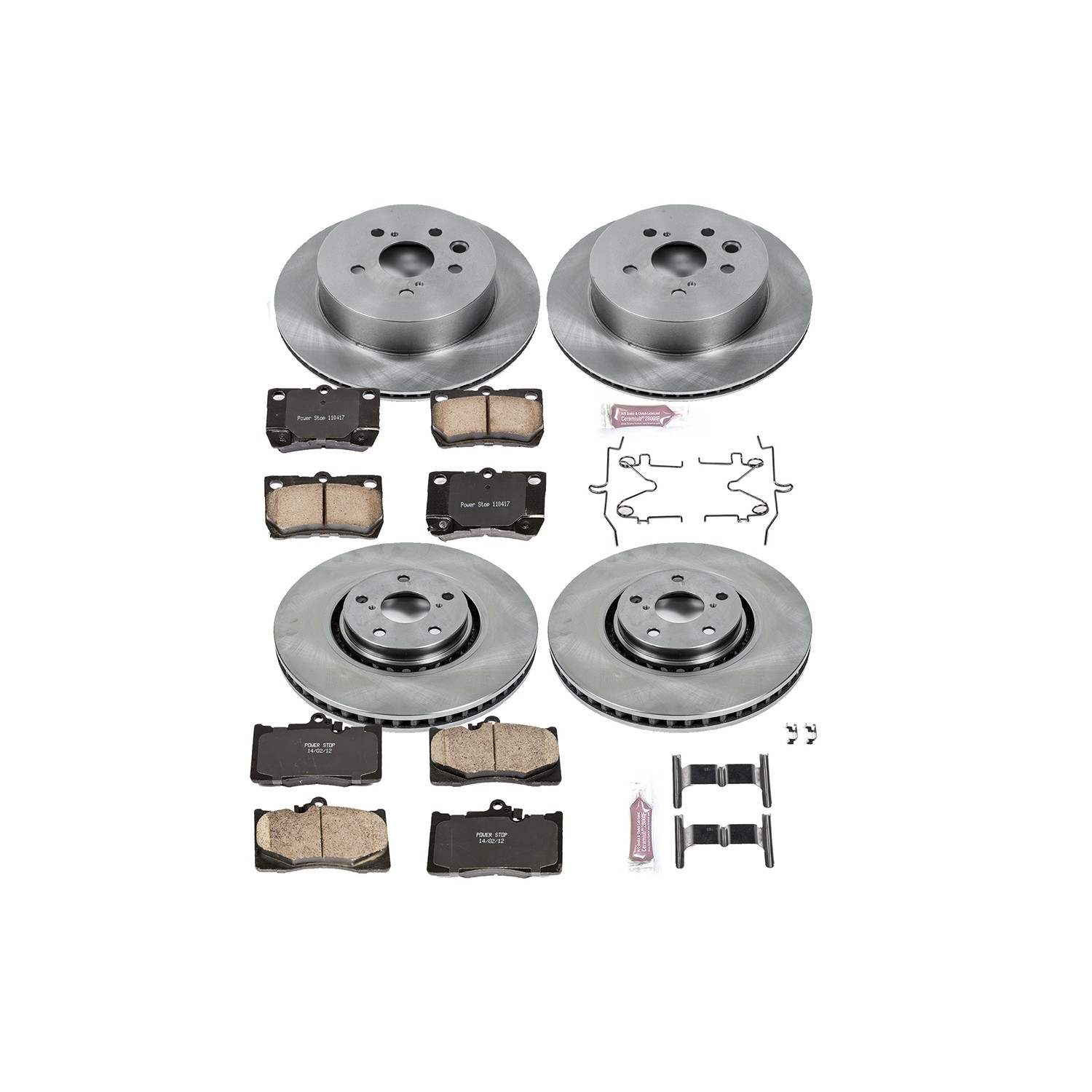 Power Stop 07-11 Lexus GS350 Front & Rear Autospecialty Brake Kit