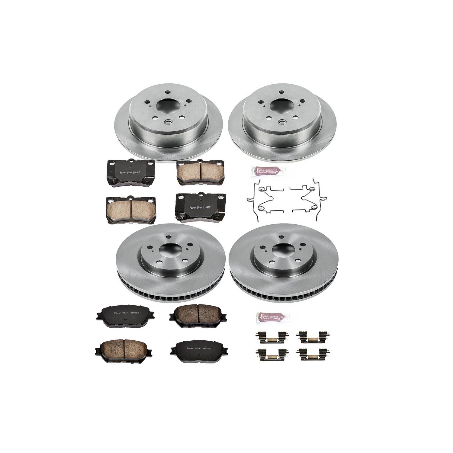Power Stop 09-13 Lexus IS250 Front & Rear Autospecialty Brake Kit