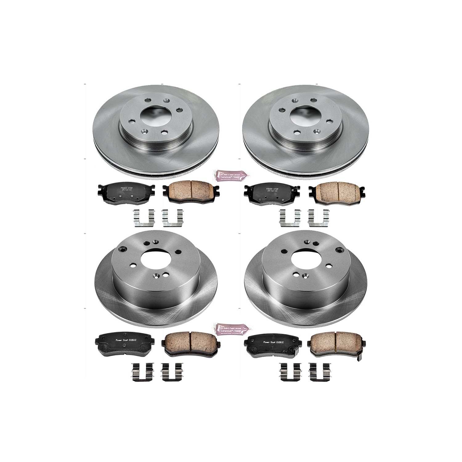Power Stop 06-07 Hyundai Accent Front & Rear Autospecialty Brake Kit