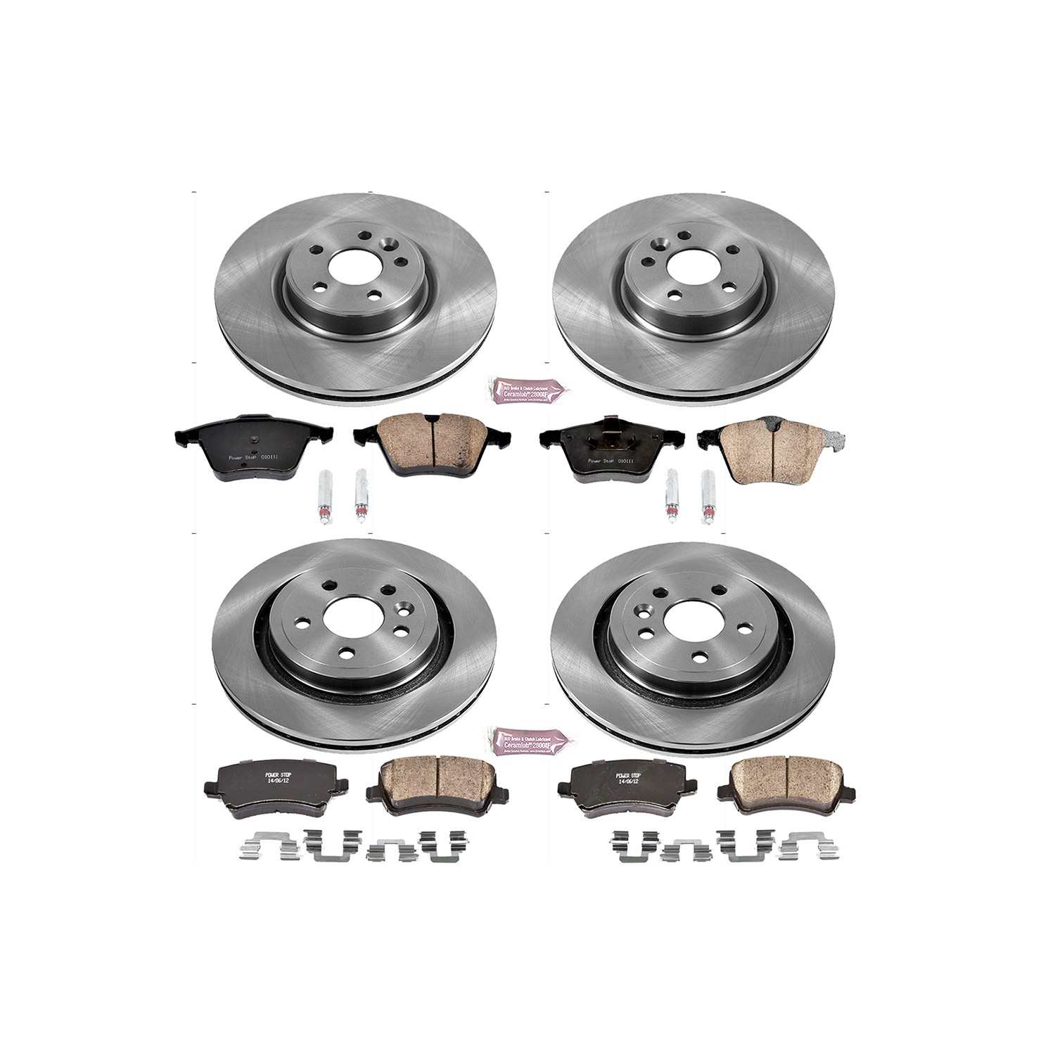 Power Stop 15-18 Volvo S60 Front & Rear Autospecialty Brake Kit