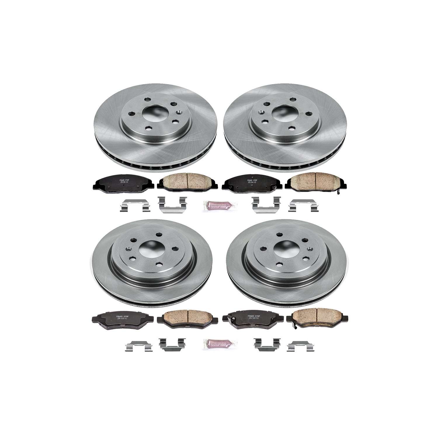 Power Stop 08-14 Cadillac CTS Front & Rear Autospecialty Brake Kit
