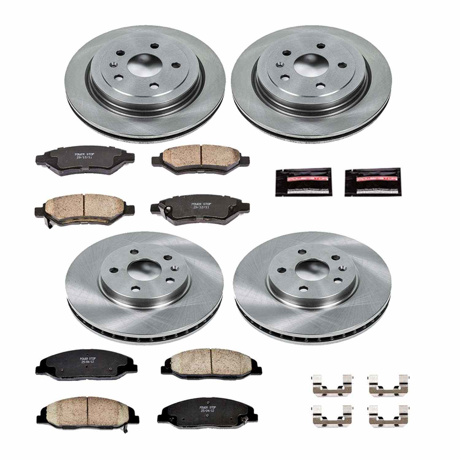 Power Stop 08-14 Cadillac CTS Front & Rear Autospecialty Brake Kit