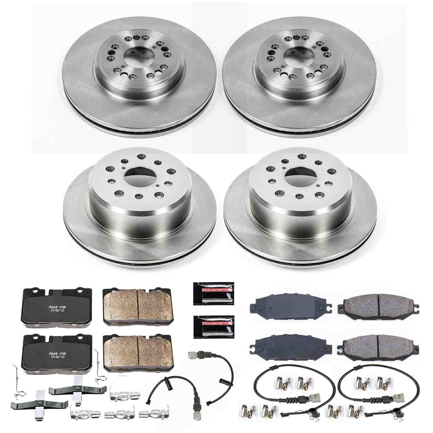 Power Stop 95-00 Lexus LS400 Front & Rear Autospecialty Brake Kit