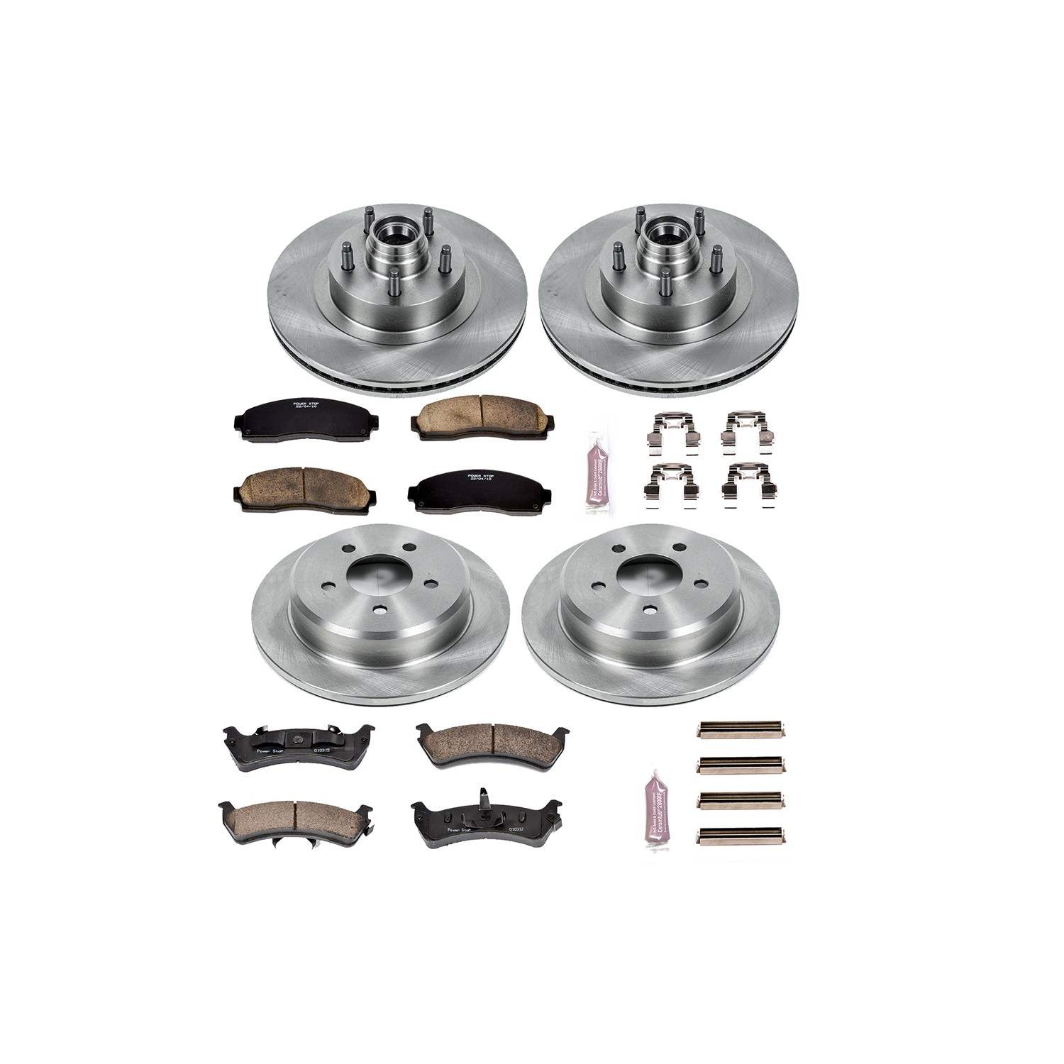 Power Stop 01-02 Ford Explorer Sport Front & Rear Autospecialty Brake Kit