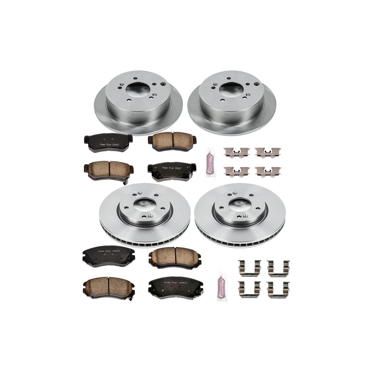 Power Stop 05-09 Hyundai Tucson Front & Rear Autospecialty Brake Kit
