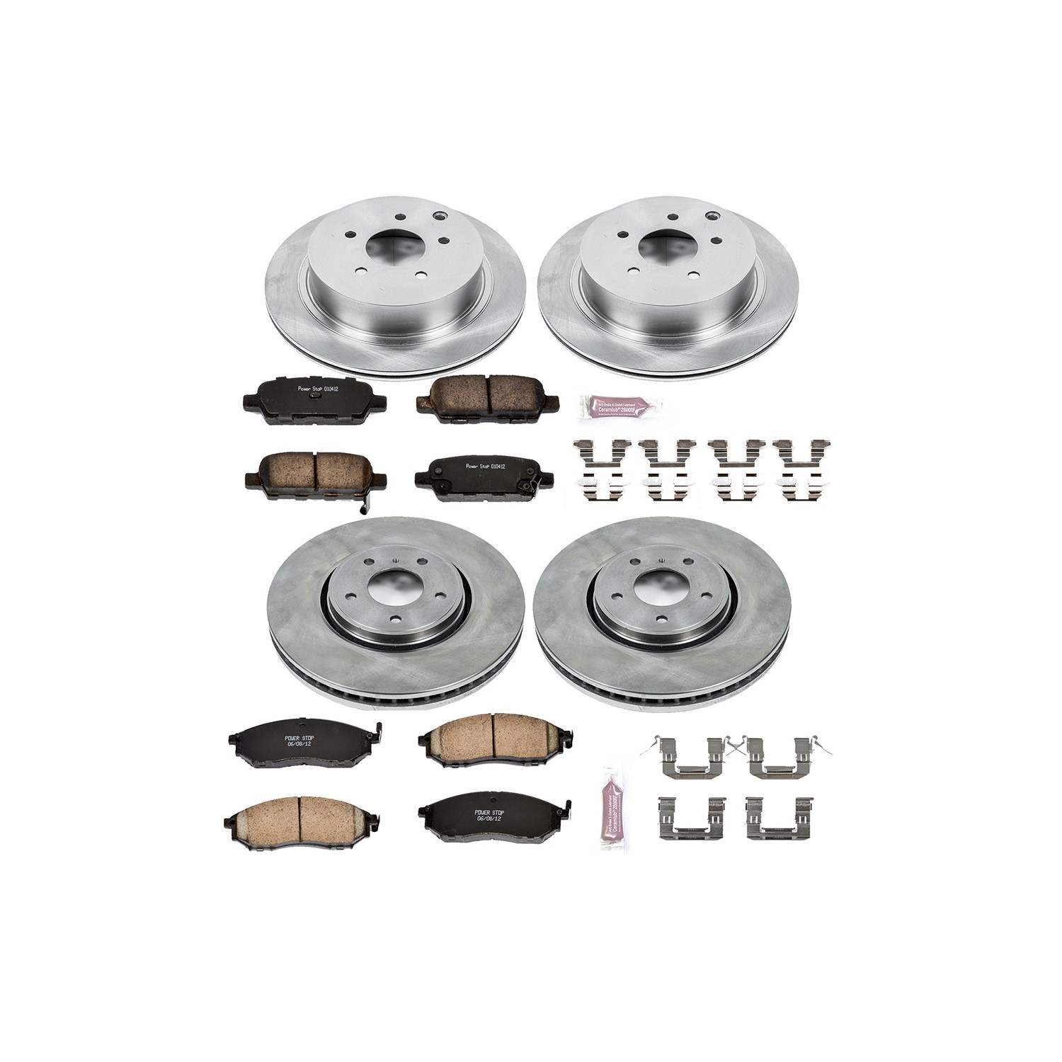 Power Stop 05-12 Infiniti FX35 Front & Rear Autospecialty Brake Kit
