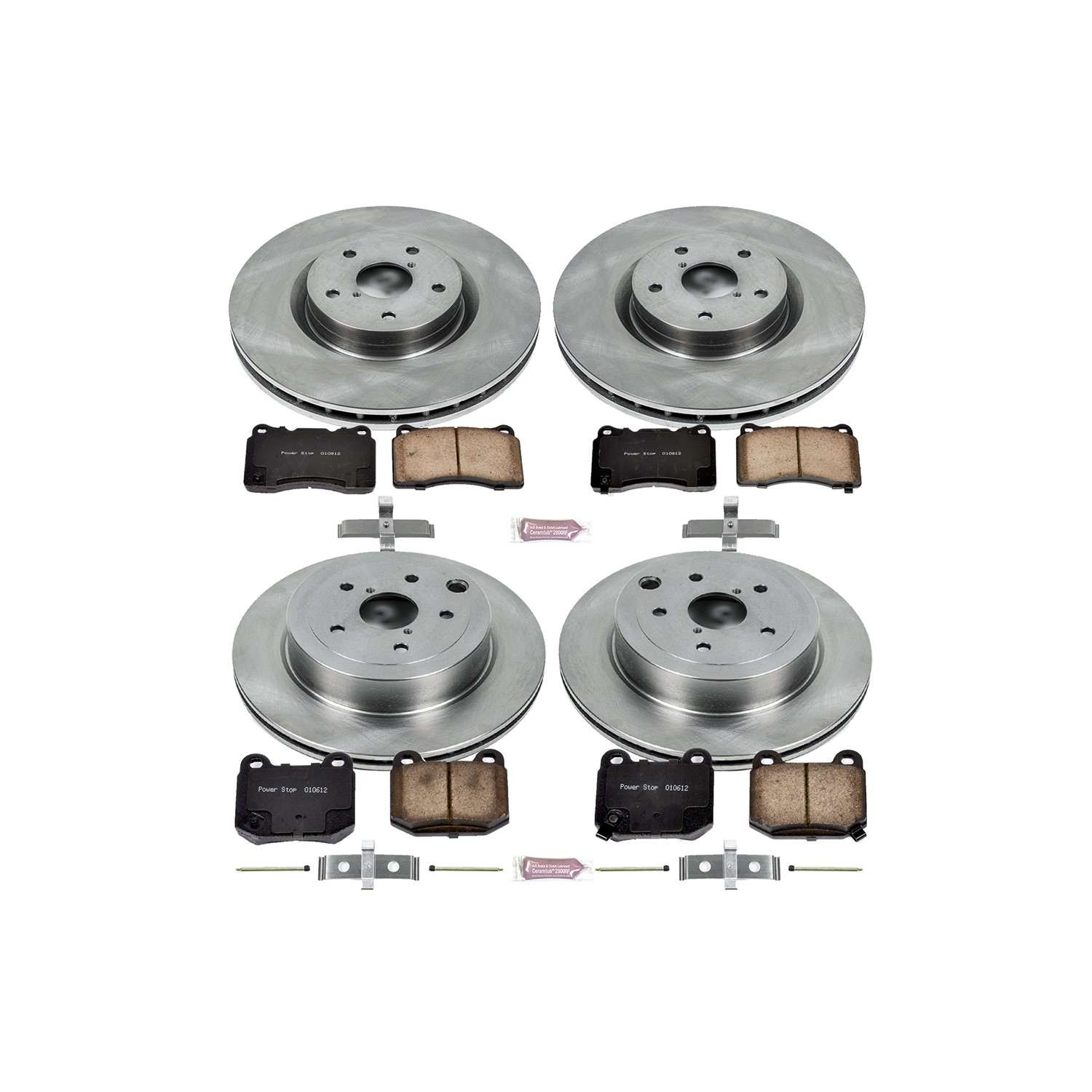 Power Stop 08-14 Subaru Impreza Front & Rear Autospecialty Brake Kit