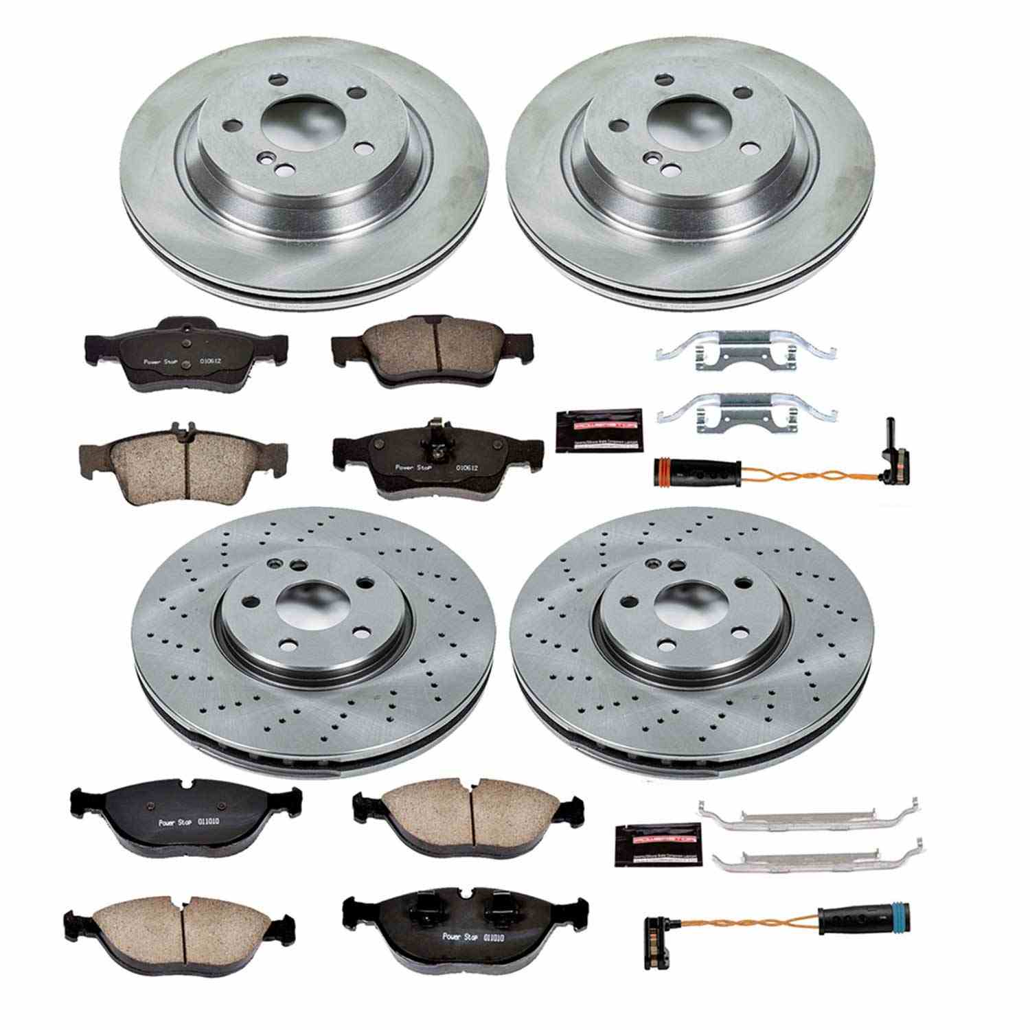 Power Stop 03-06 Mercedes-Benz S500 Front & Rear Autospecialty Brake Kit