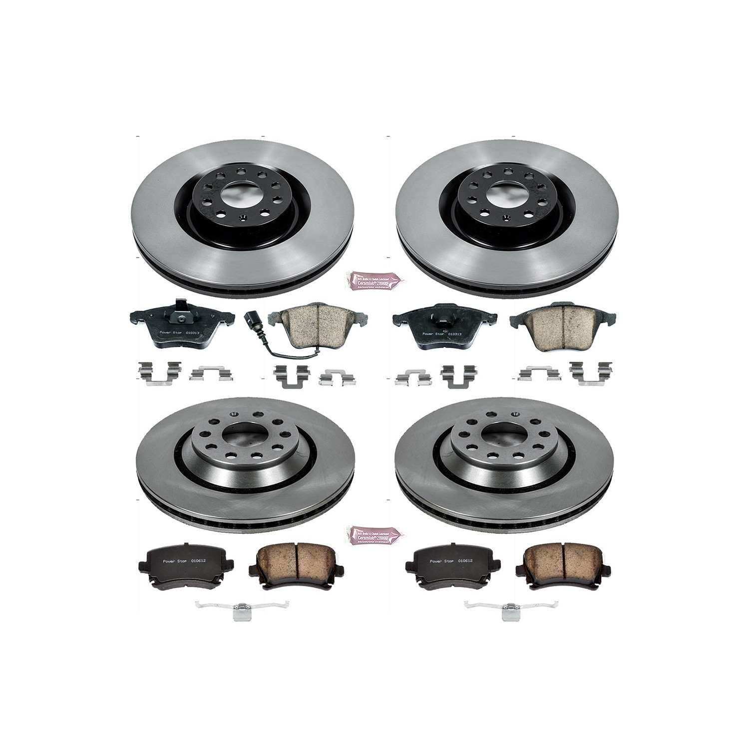 Power Stop 09-11 Volkswagen CC Front & Rear Autospecialty Brake Kit