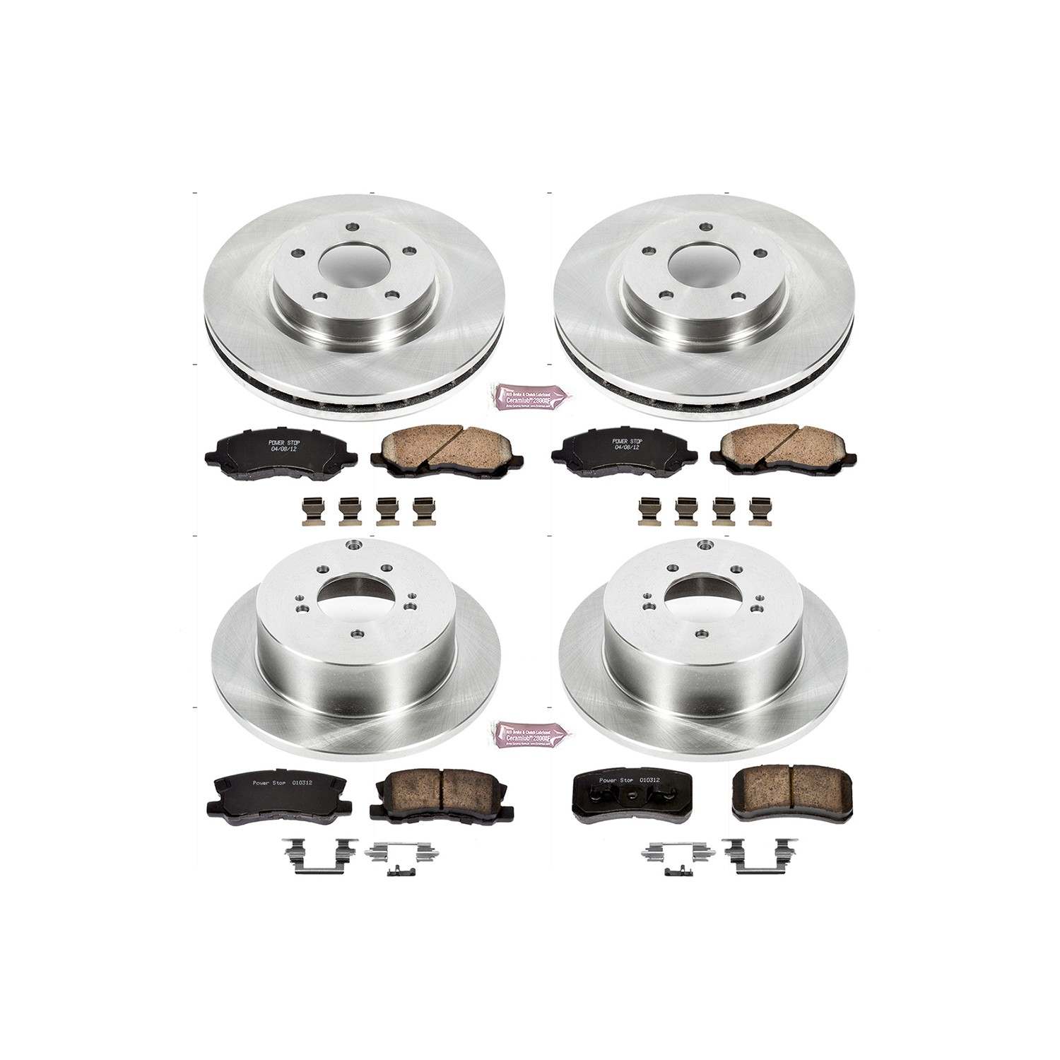Power Stop 07-15 Mitsubishi Outlander Front & Rear Autospecialty Brake Kit
