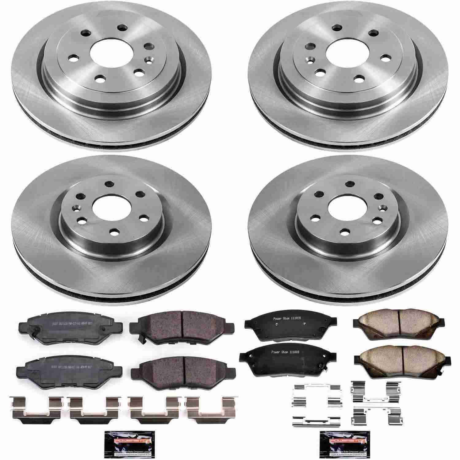 Power Stop 10-16 Cadillac SRX Front & Rear Autospecialty Brake Kit