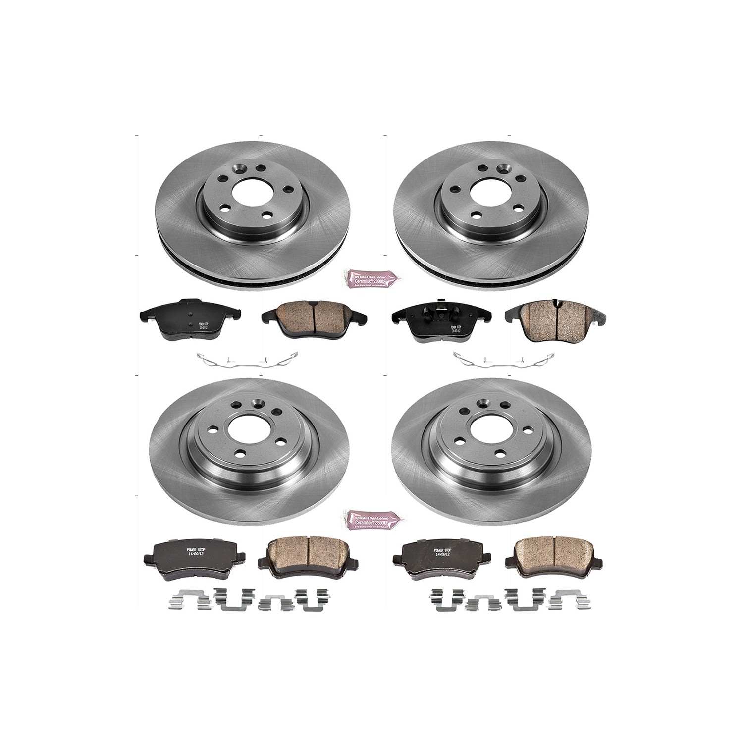 Power Stop 11-14 Volvo S60 Front & Rear Autospecialty Brake Kit