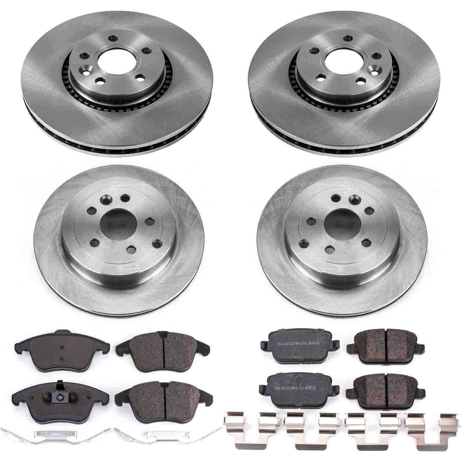 Power Stop 08-12 Land Rover LR2 Front & Rear Autospecialty Brake Kit