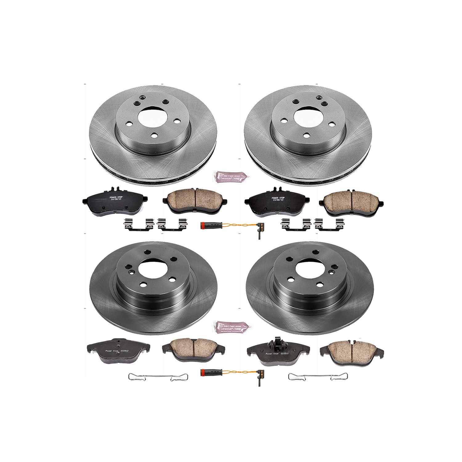 Power Stop 12-15 Mercedes-Benz C250 Front & Rear Autospecialty Brake Kit