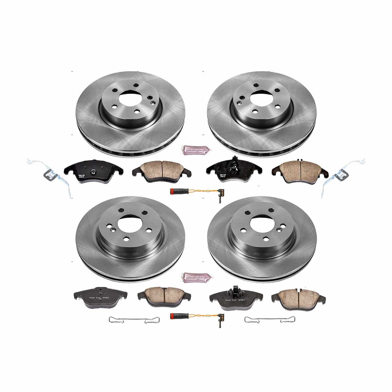 Power Stop 13-14 Mercedes-Benz C300 Front & Rear Autospecialty Brake Kit