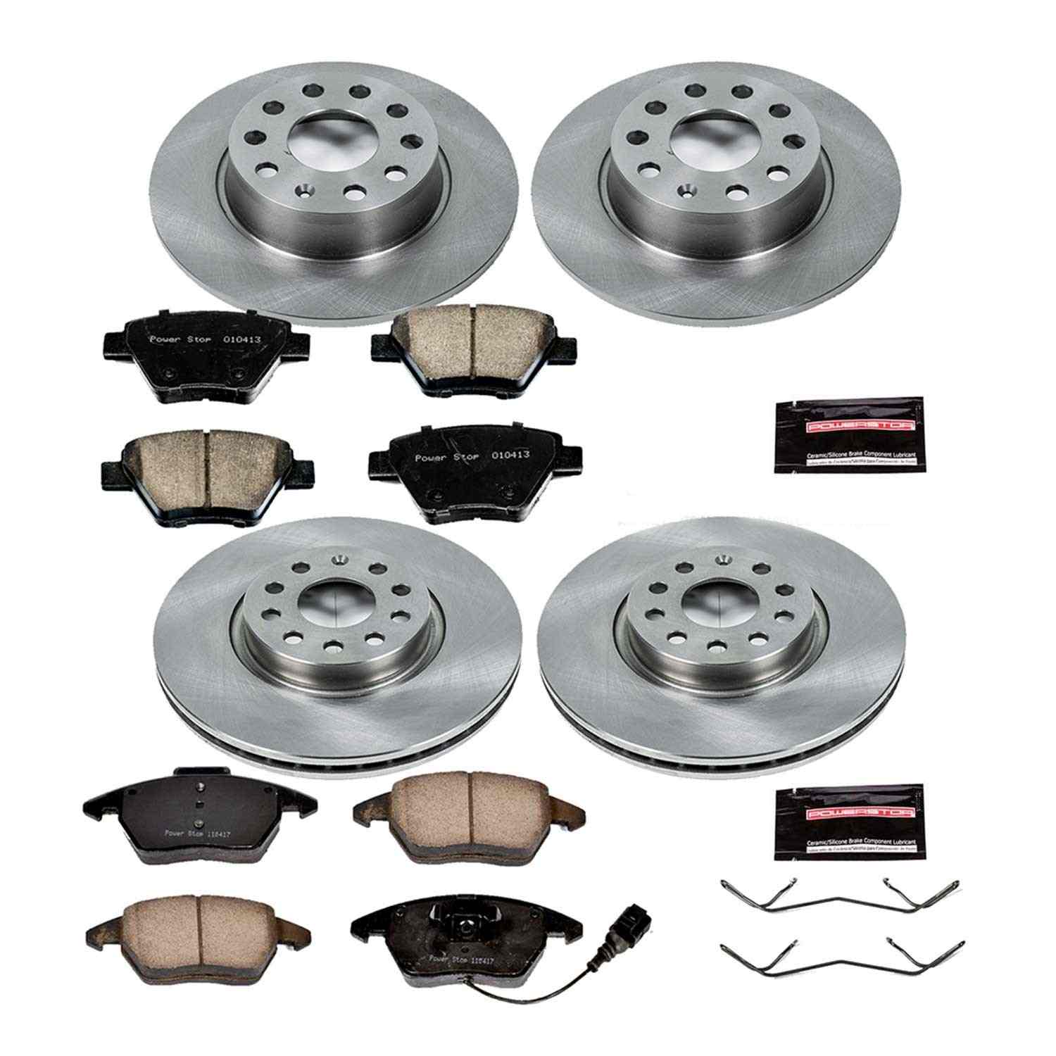 Power Stop 10-12 Audi A3 Front & Rear Autospecialty Brake Kit
