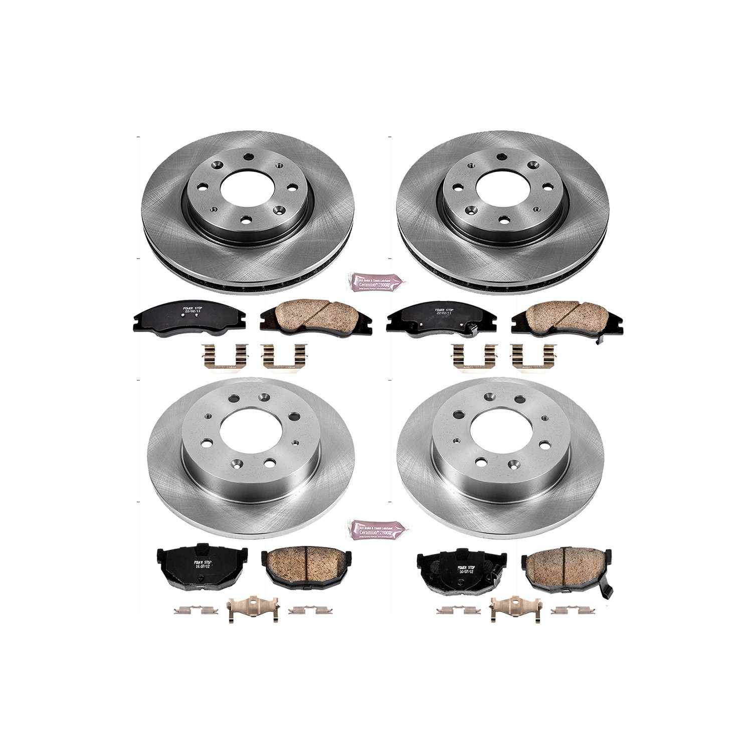 Power Stop 04-09 Kia Spectra Front & Rear Autospecialty Brake Kit