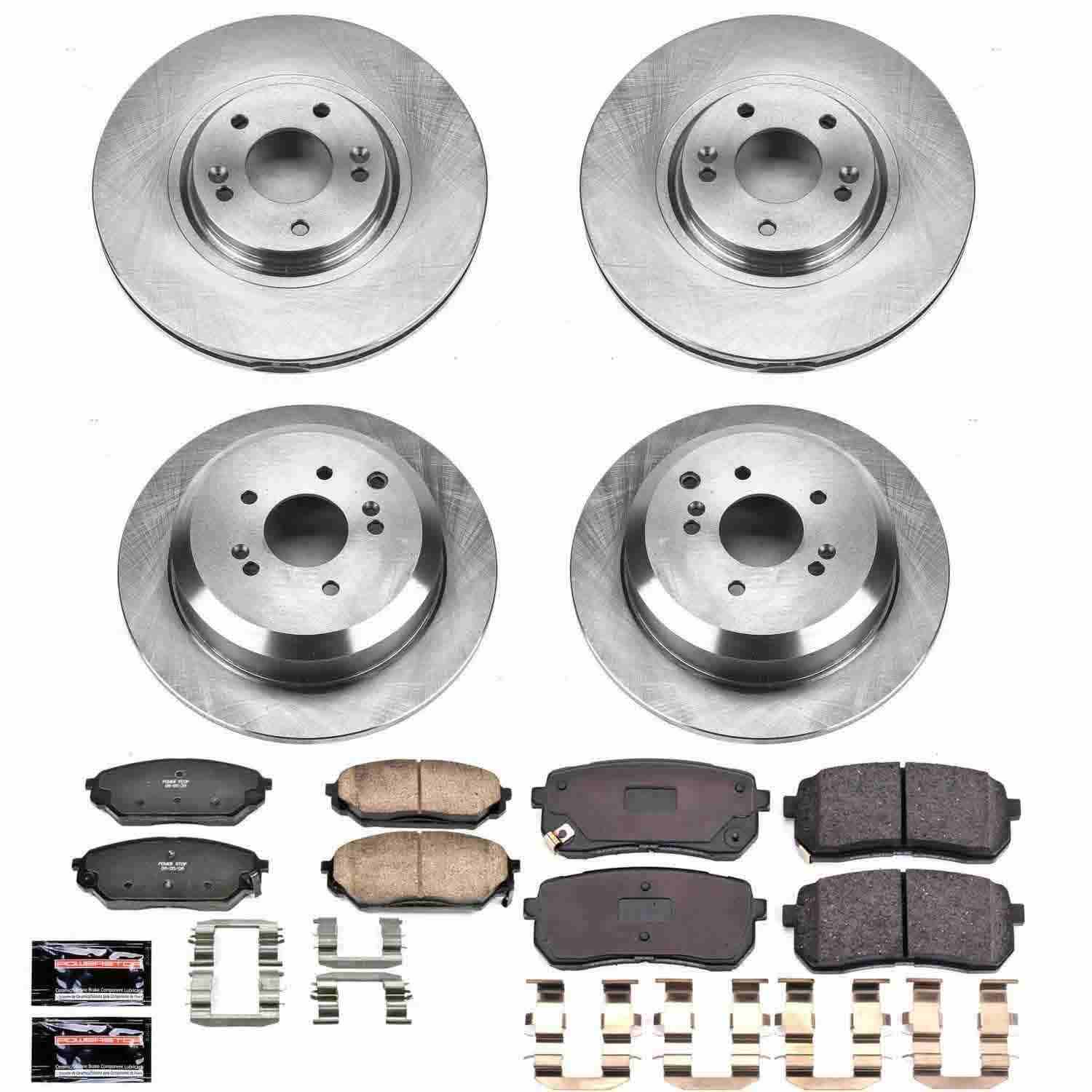 Power Stop 07-12 Hyundai Veracruz Front & Rear Autospecialty Brake Kit
