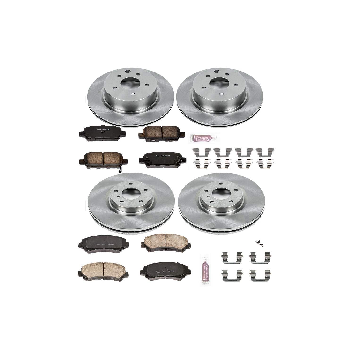 Power Stop 09-14 Nissan Maxima Front & Rear Autospecialty Brake Kit
