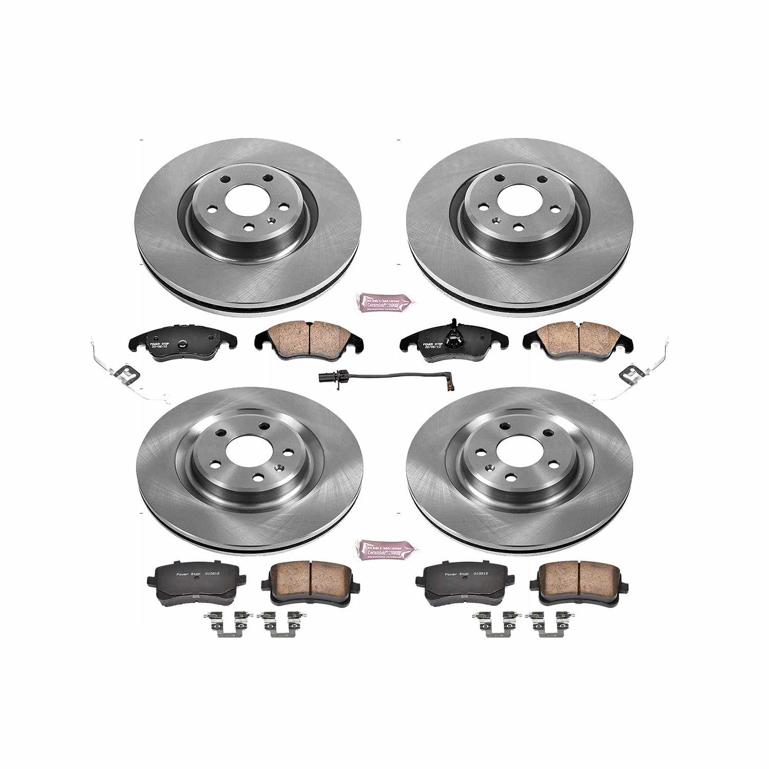 Power Stop 13-16 Audi Q5 Front & Rear Autospecialty Brake Kit
