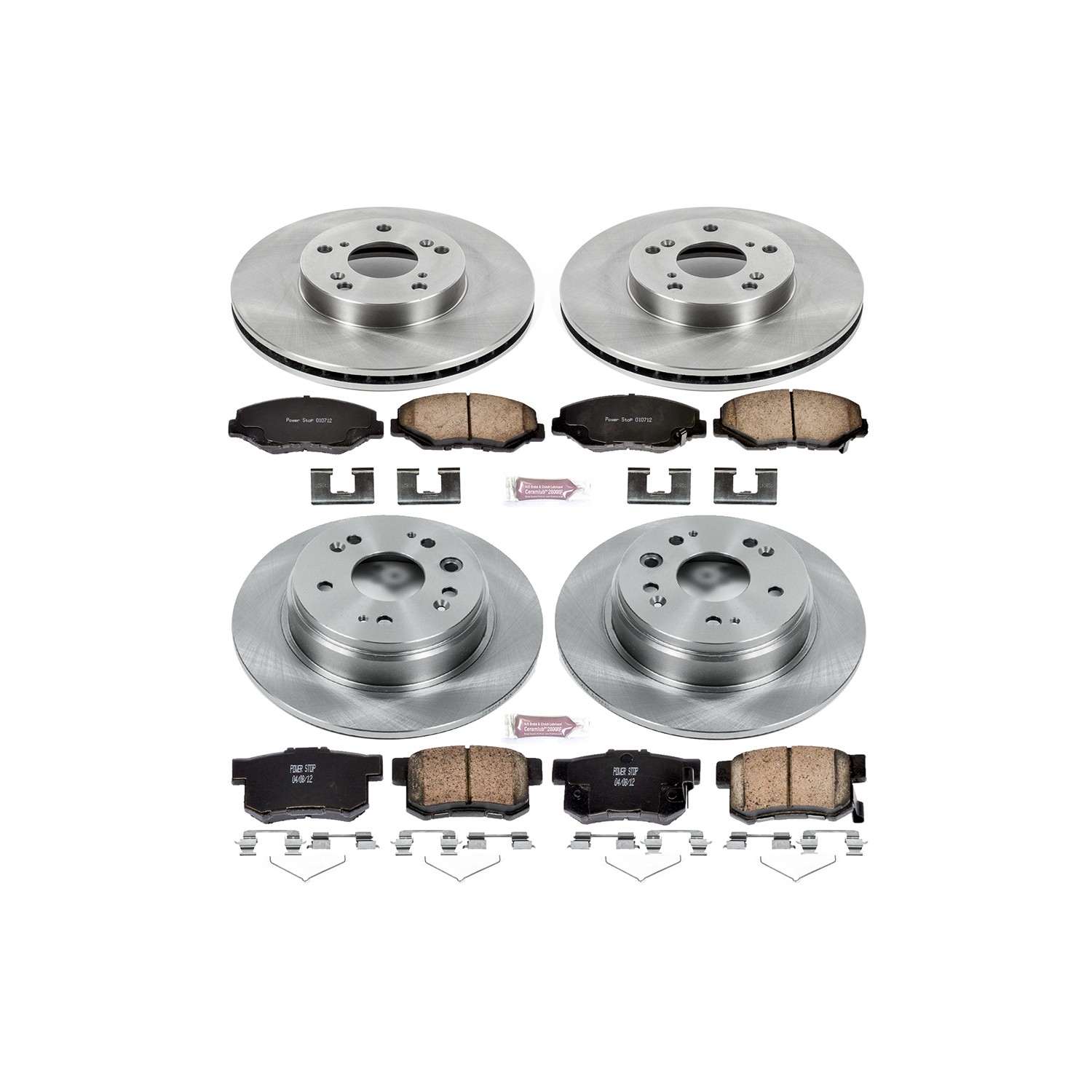 Power Stop 02-04 Honda CR-V Front & Rear Autospecialty Brake Kit