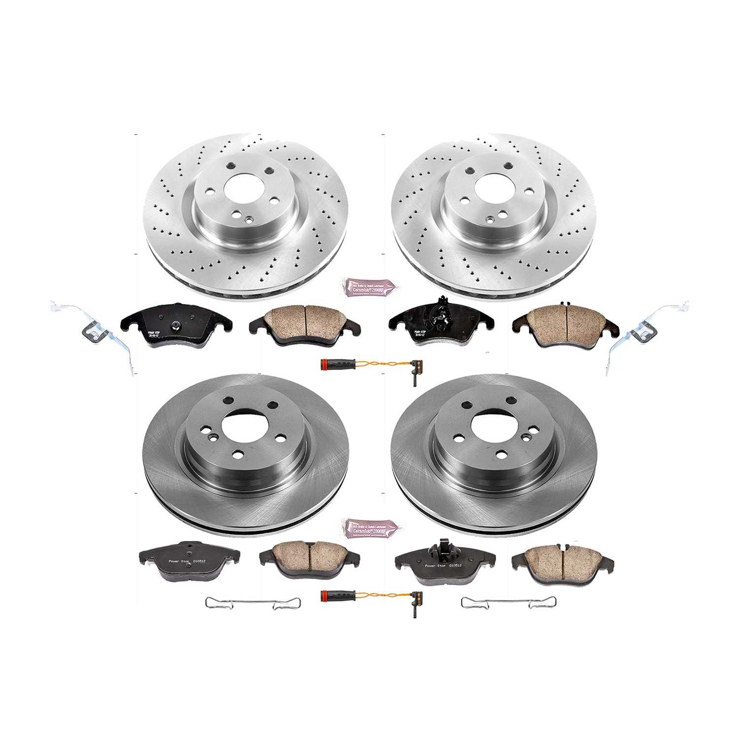 Power Stop 12-15 Mercedes-Benz C250 Front & Rear Autospecialty Brake Kit