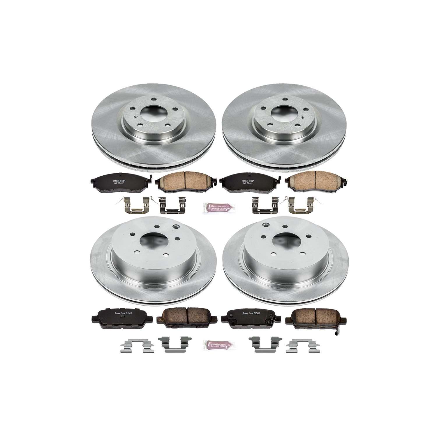 Power Stop 12-13 Infiniti M35h Front & Rear Autospecialty Brake Kit