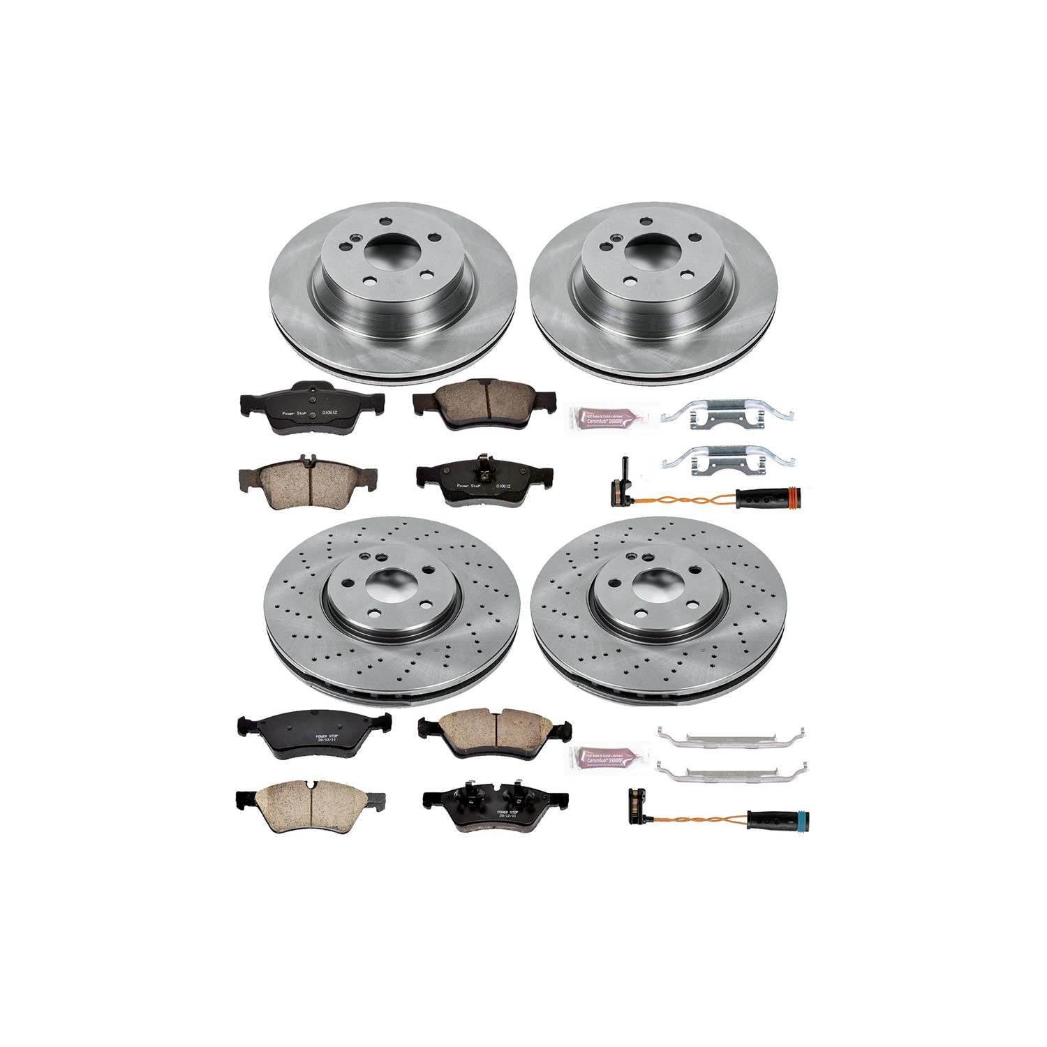 Power Stop 07-09 Mercedes-Benz E350 Front & Rear Autospecialty Brake Kit