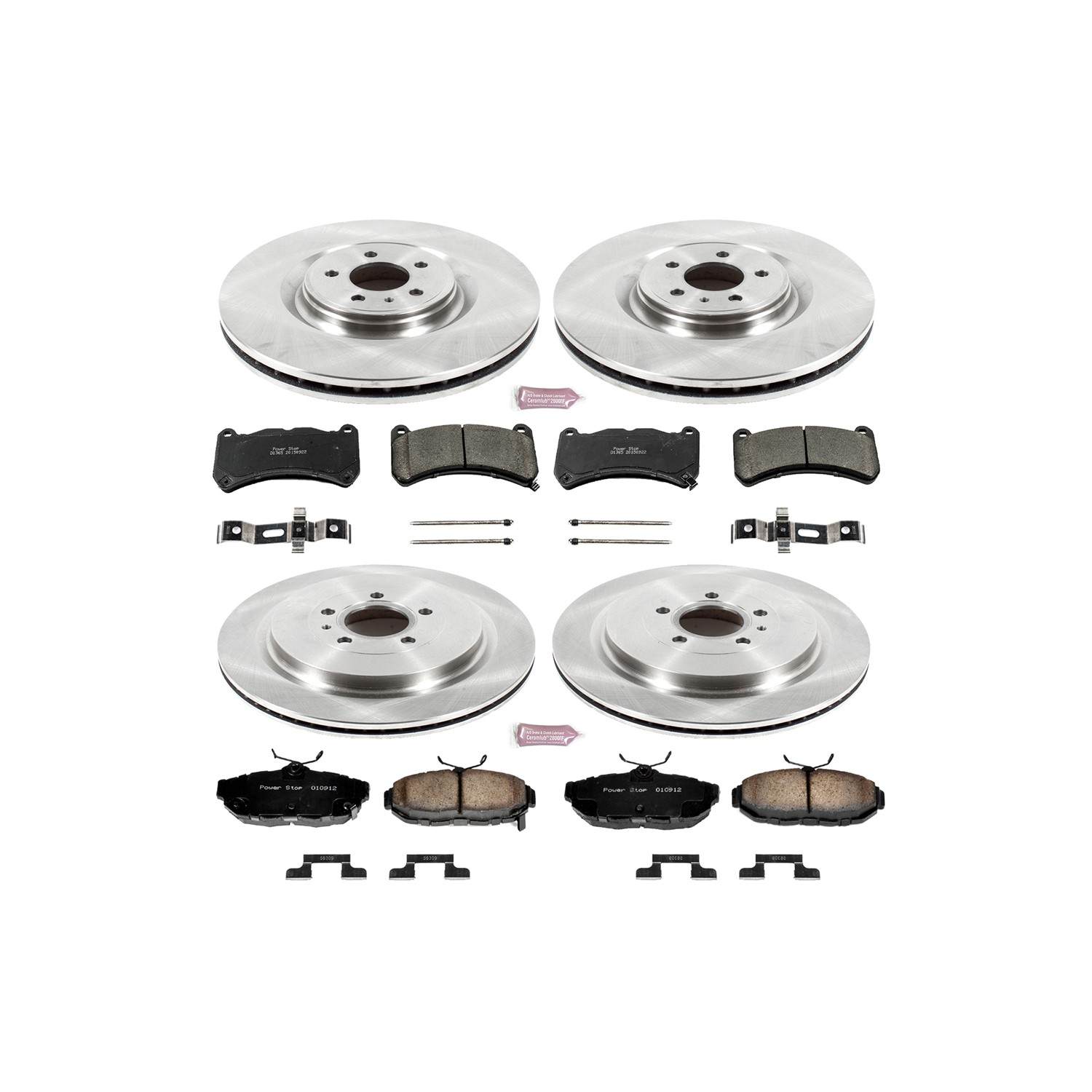 Power Stop 13-14 Ford Mustang Front & Rear Autospecialty Brake Kit