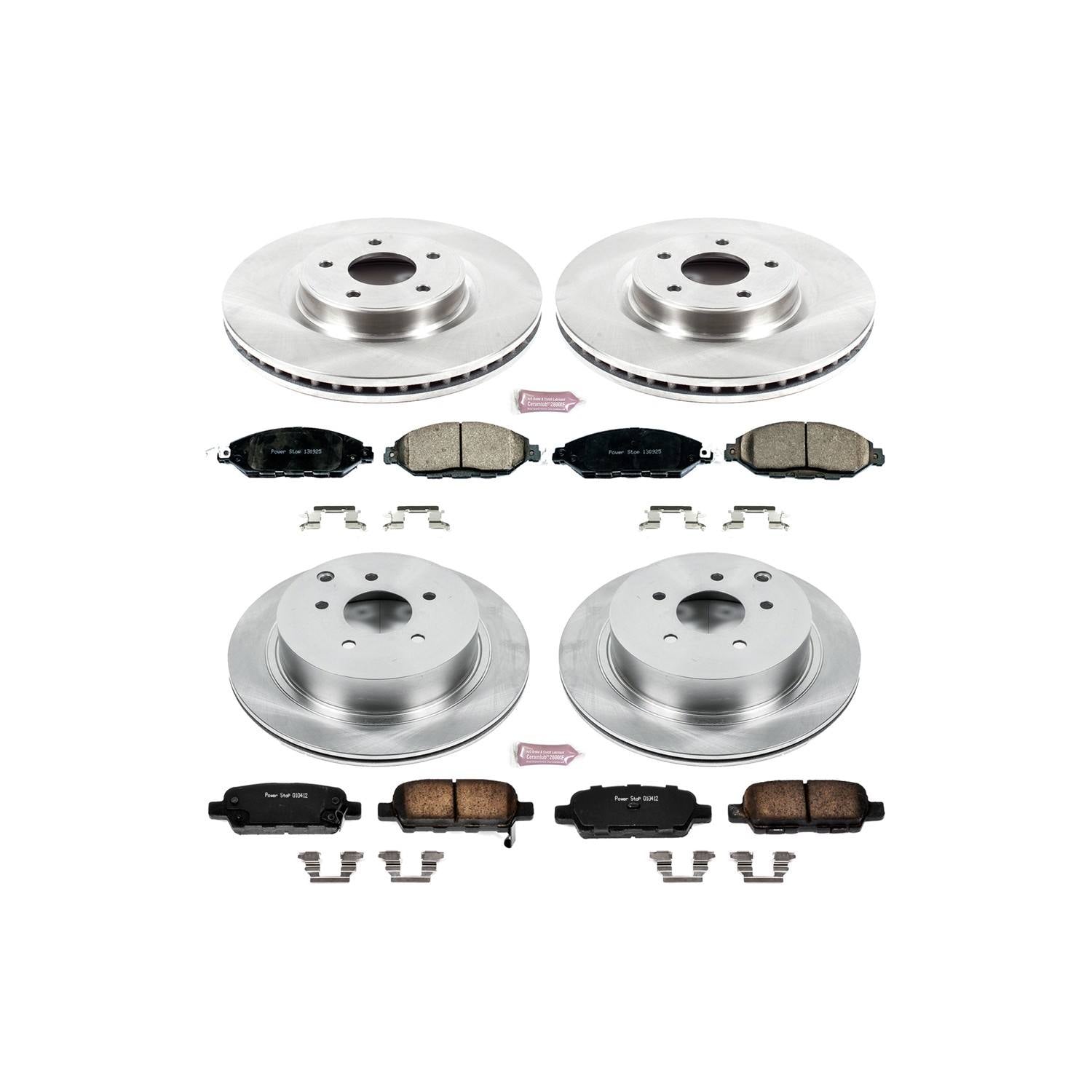 Power Stop 2013 Infiniti JX35 Front & Rear Autospecialty Brake Kit