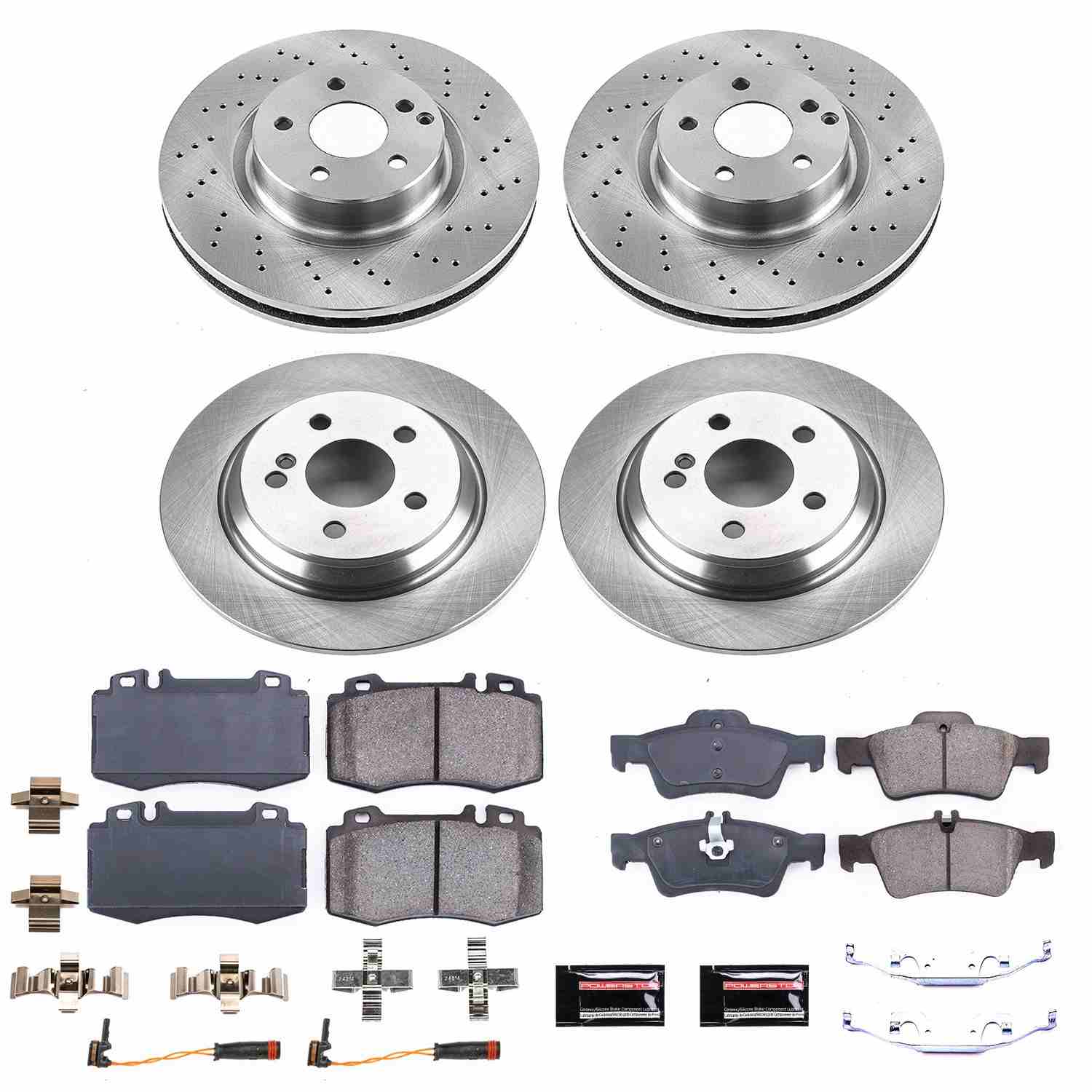 Power Stop 07-12 Mercedes-Benz SL550 Front & Rear Autospecialty Brake Kit