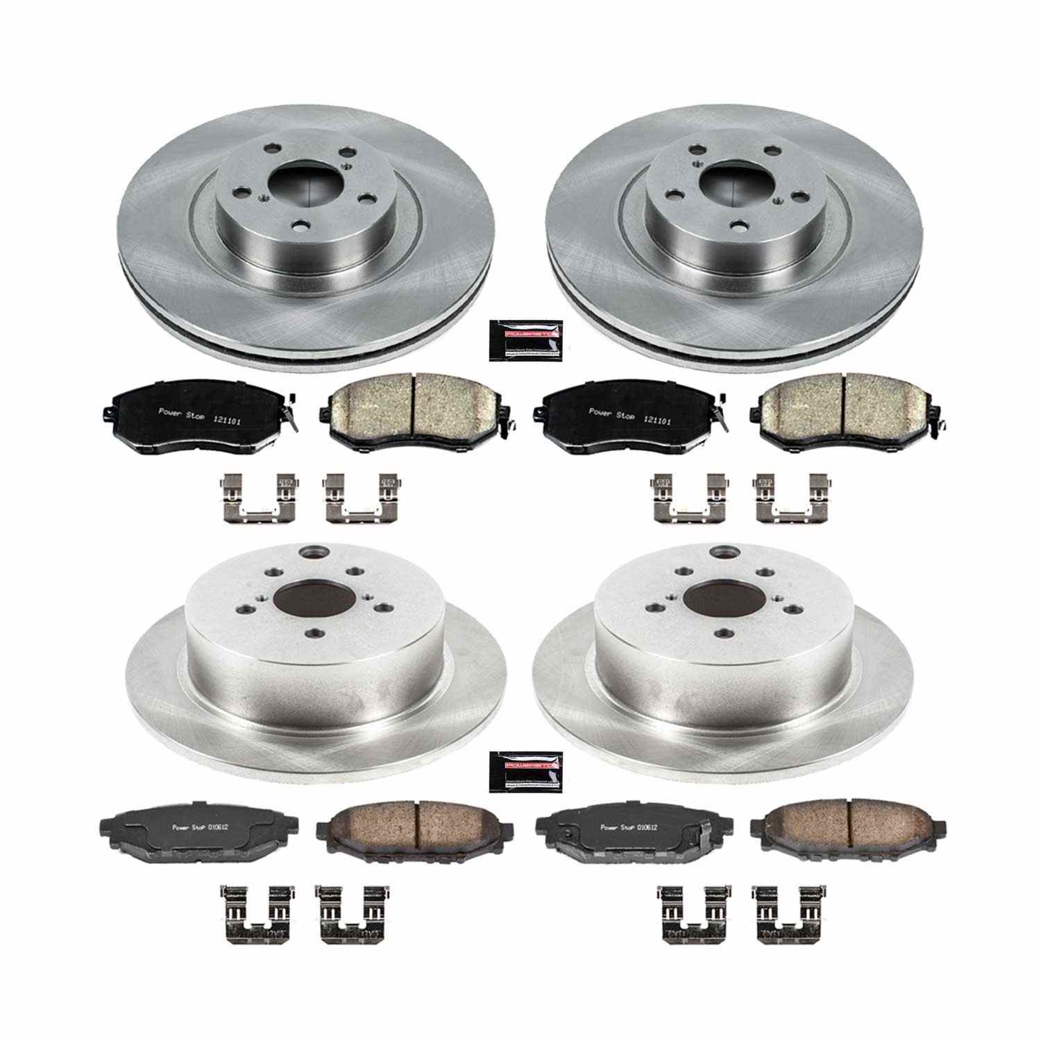 Power Stop 16-17 Subaru Crosstrek Front & Rear Autospecialty Brake Kit