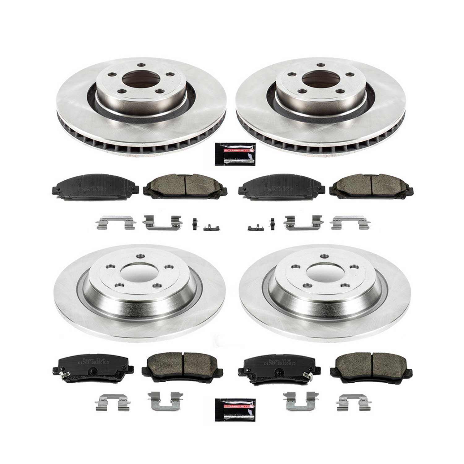 Power Stop 15-19 Ford Mustang Front & Rear Autospecialty Brake Kit