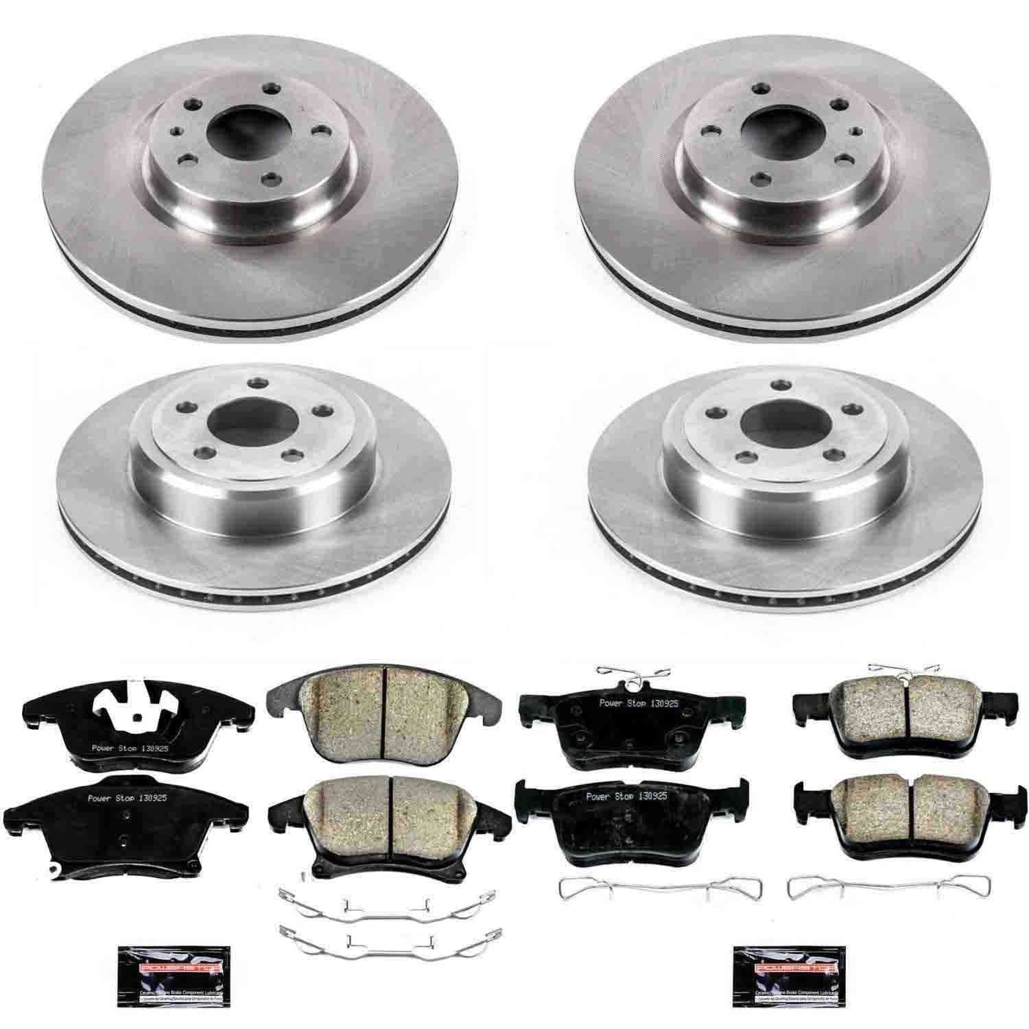 Power Stop 13-19 Ford Fusion Front & Rear Autospecialty Brake Kit