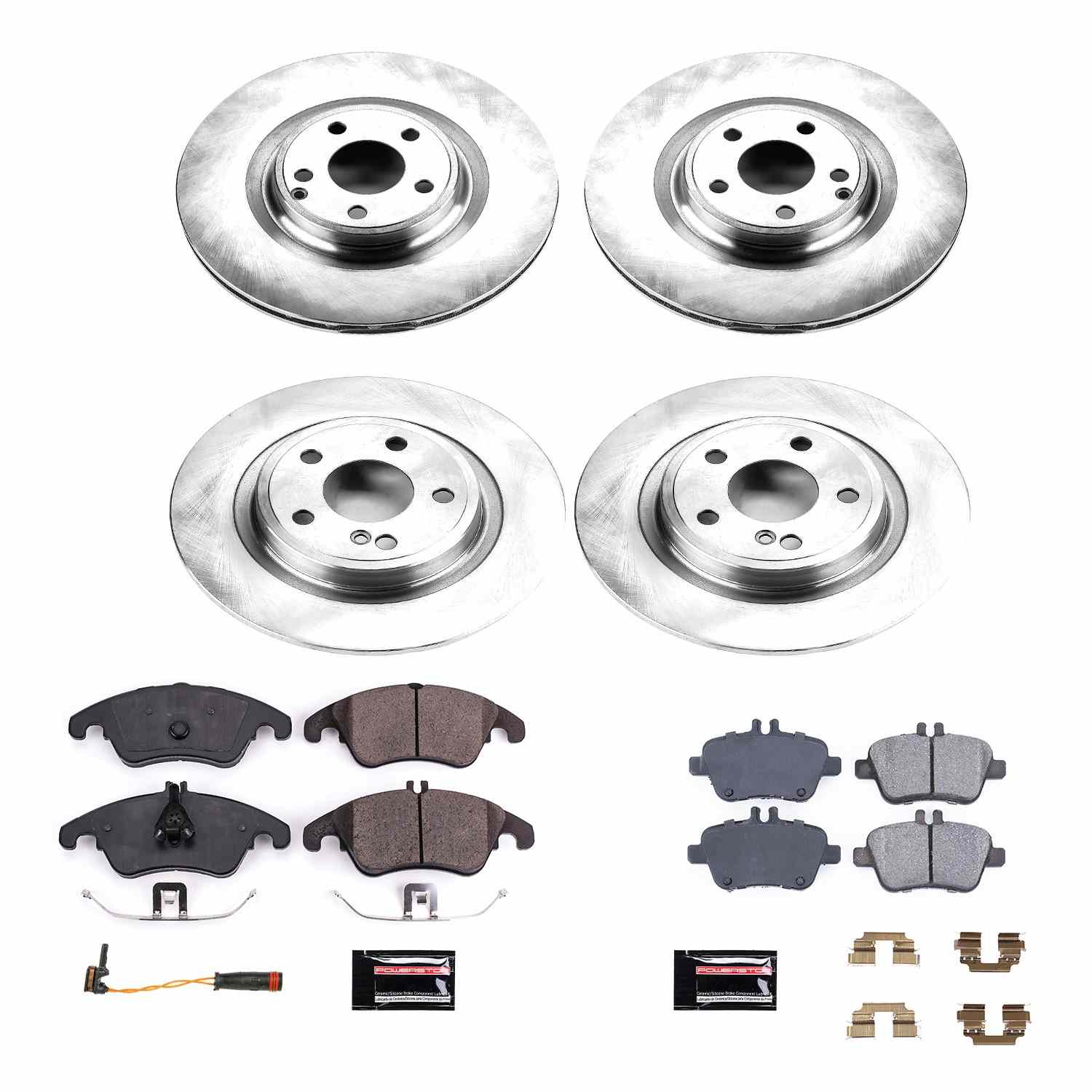 Power Stop 2018 Mercedes-Benz SLC300 Front & Rear Autospecialty Brake Kit