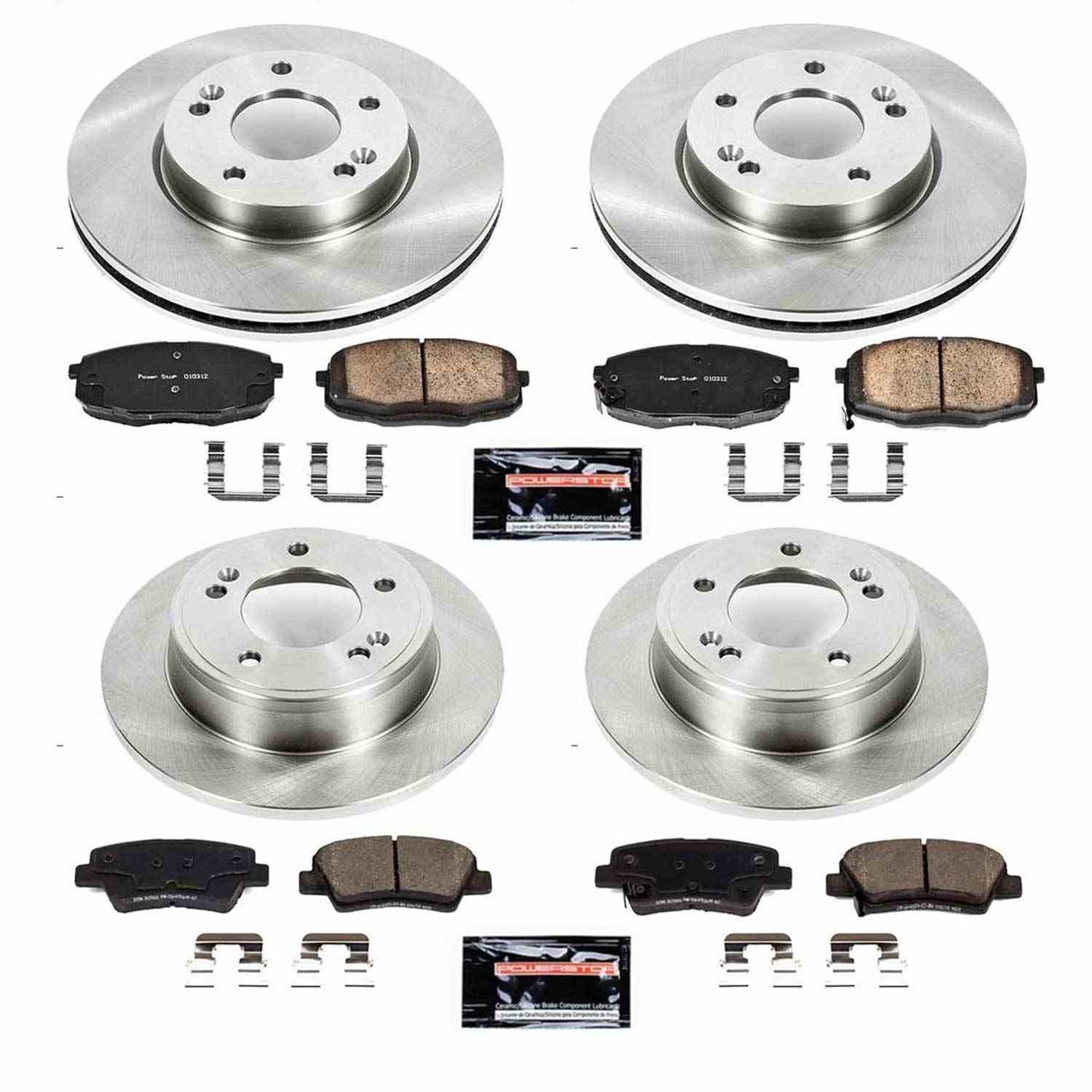 Power Stop 14-16 Kia Soul Front & Rear Autospecialty Brake Kit