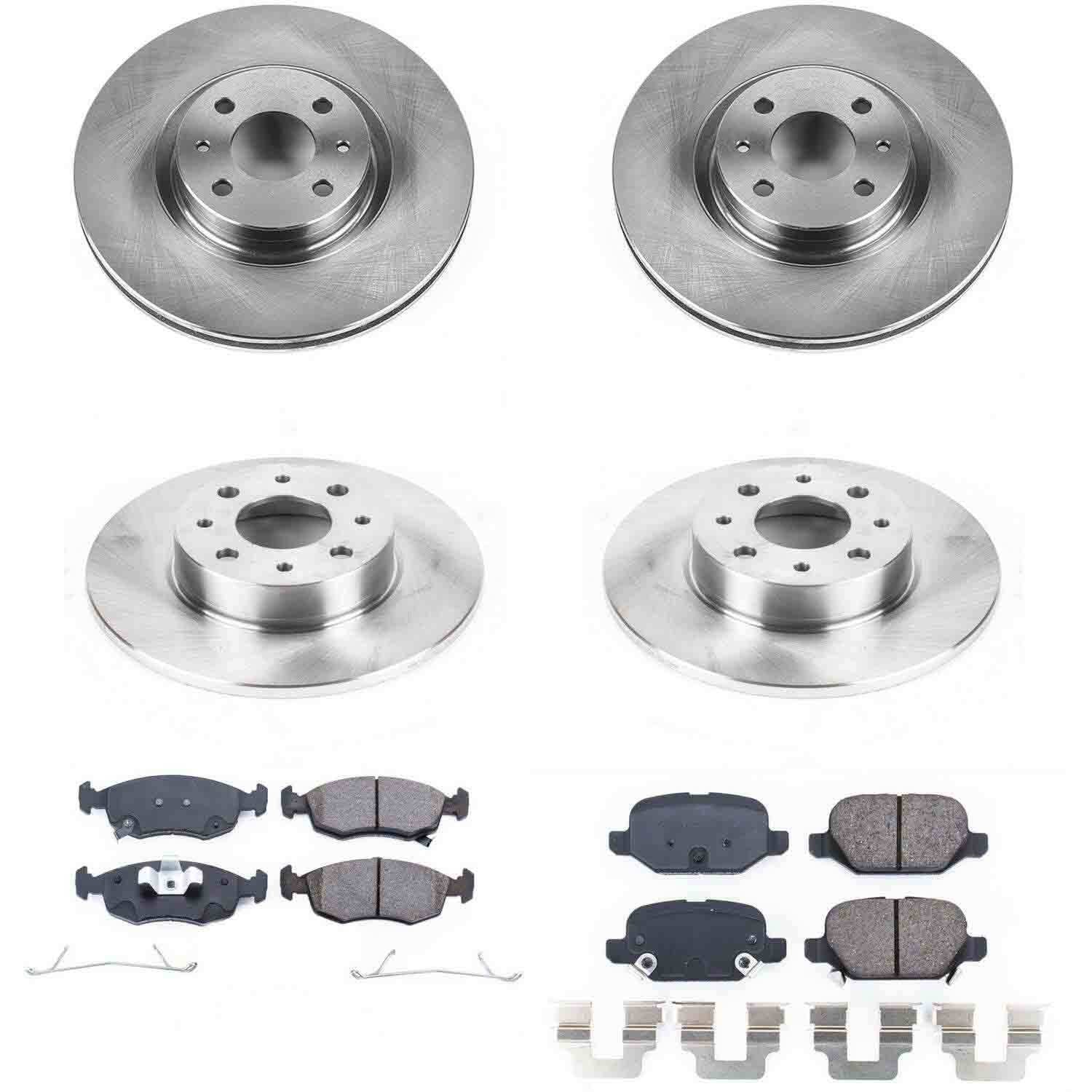Power Stop 13-18 Fiat 500 Front & Rear Autospecialty Brake Kit