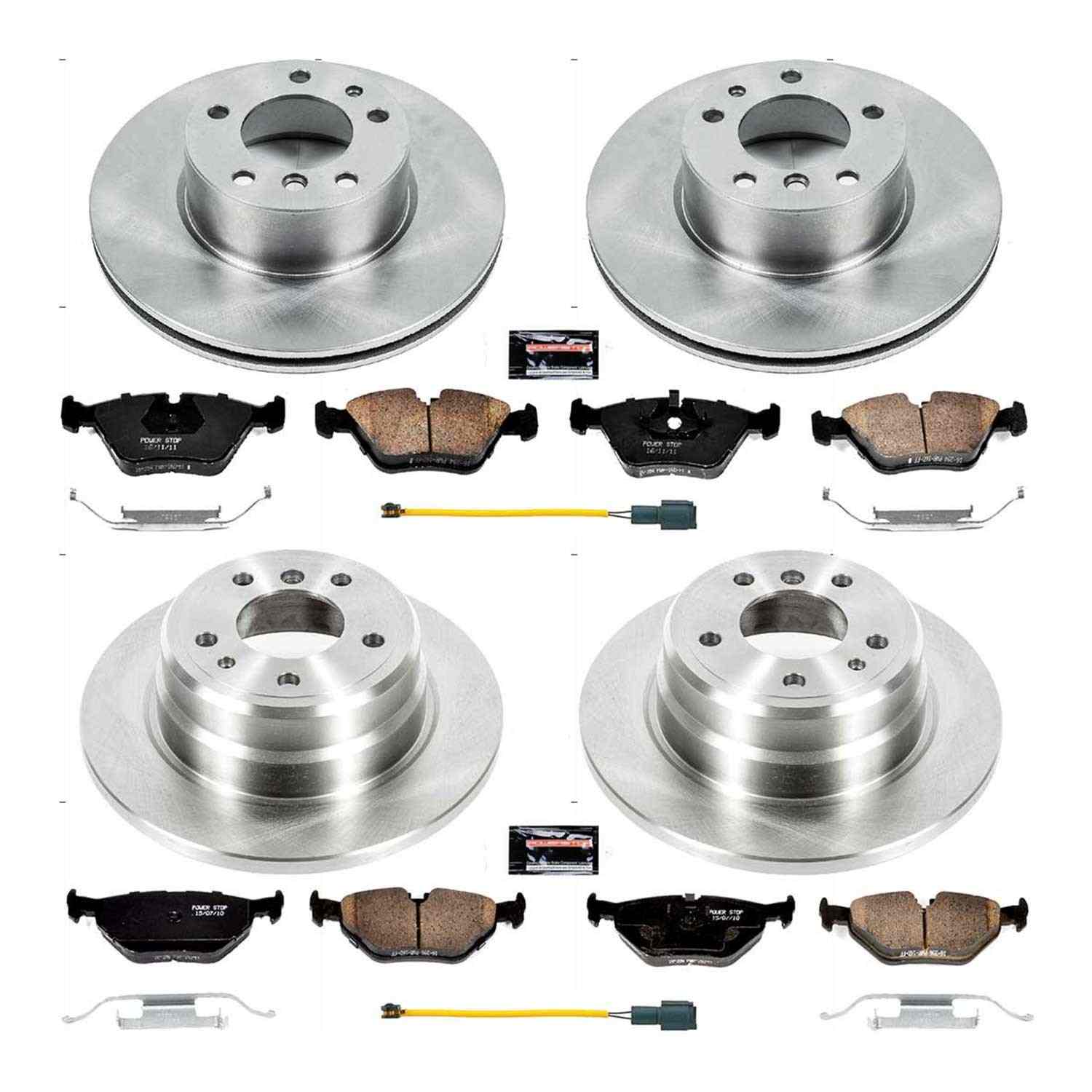 Power Stop 1989 BMW 525i Front & Rear Autospecialty Brake Kit