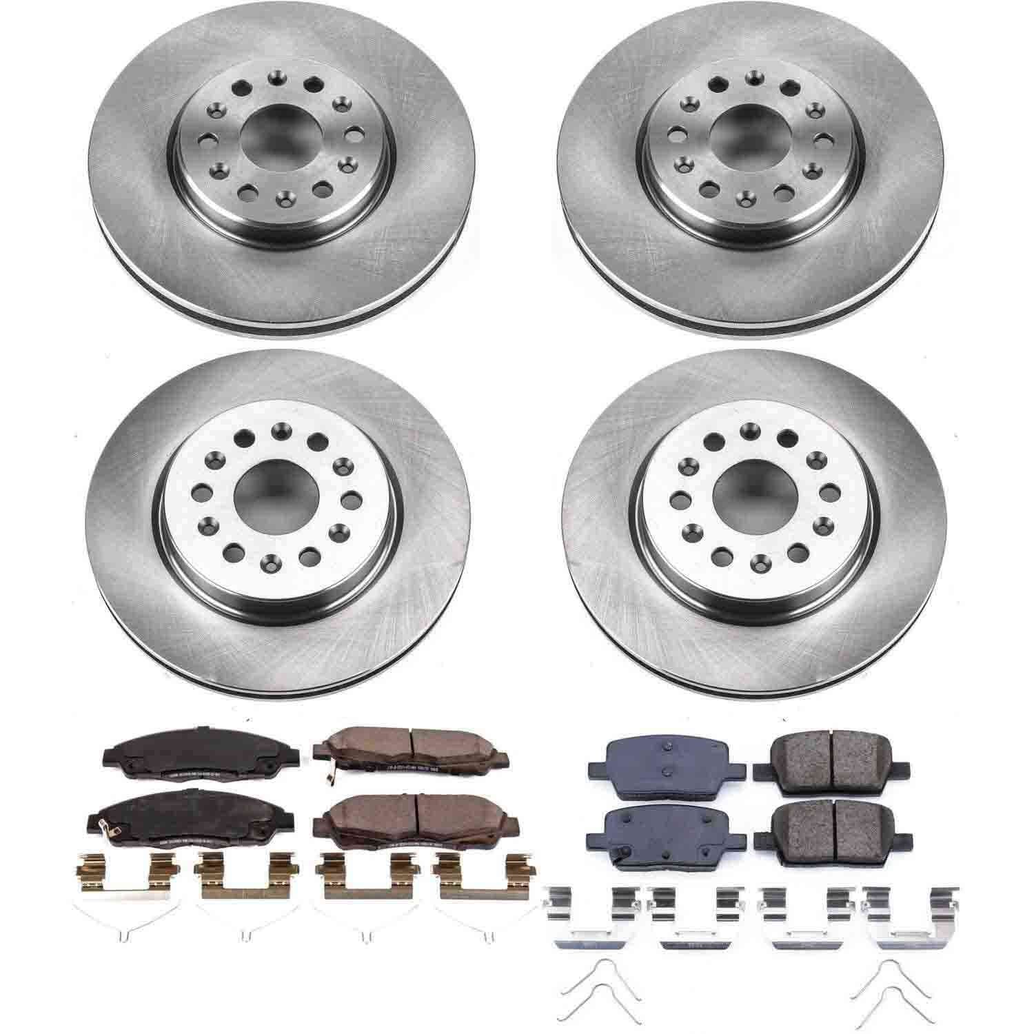 Power Stop 17-18 GMC Acadia Front & Rear Autospecialty Brake Kit